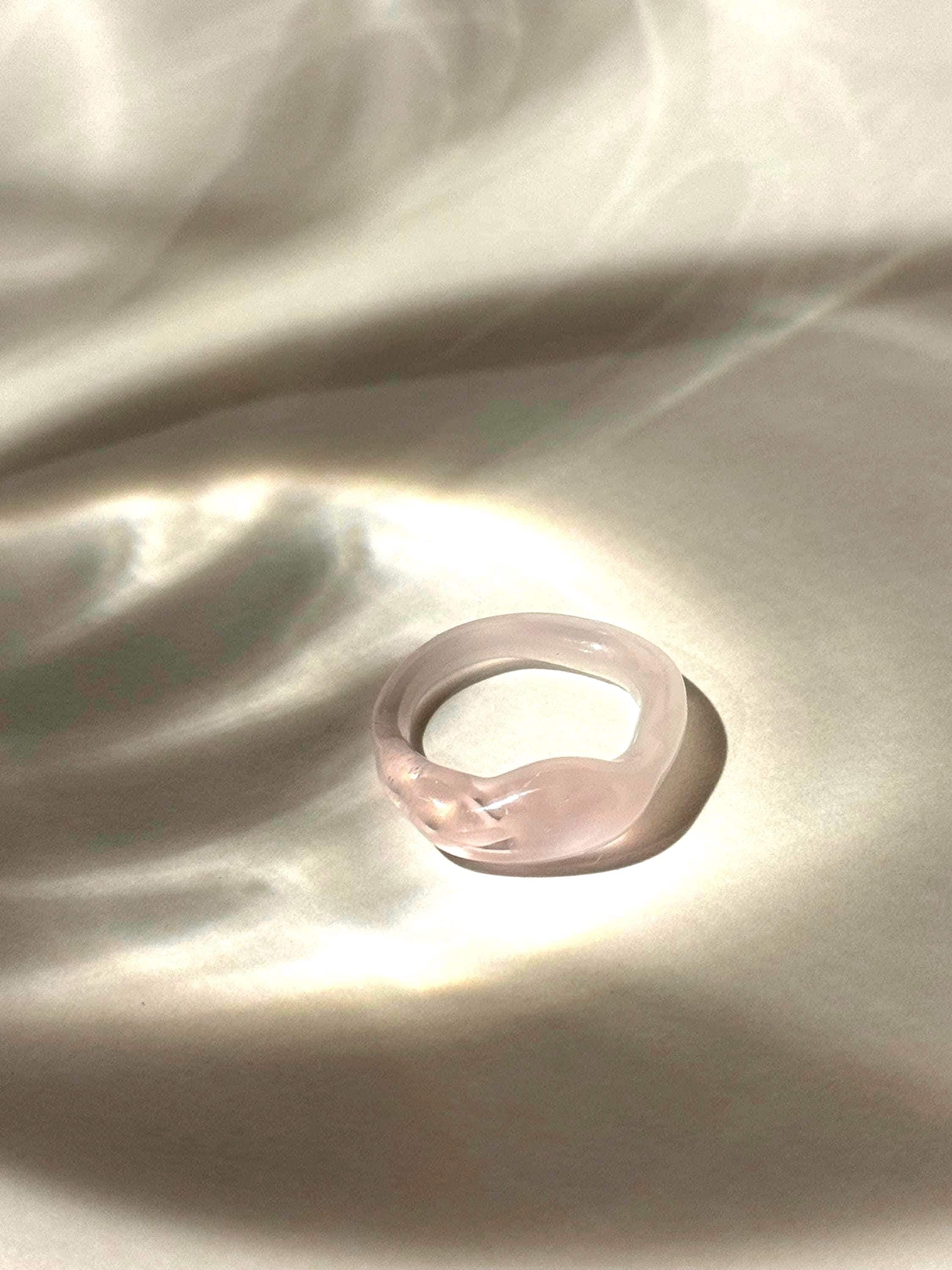 Cotton Candy Glass Ring