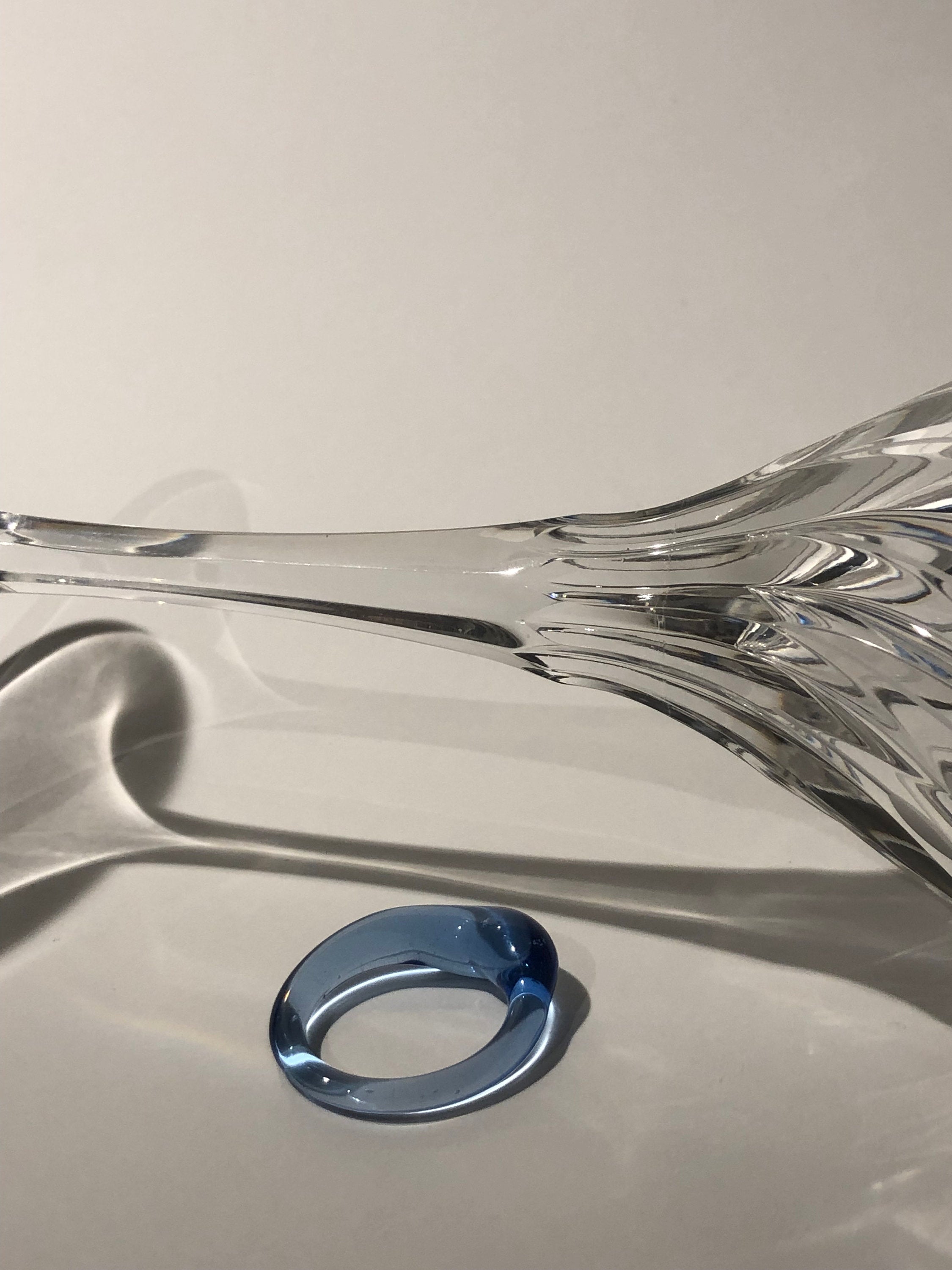 Blue Glass Ring