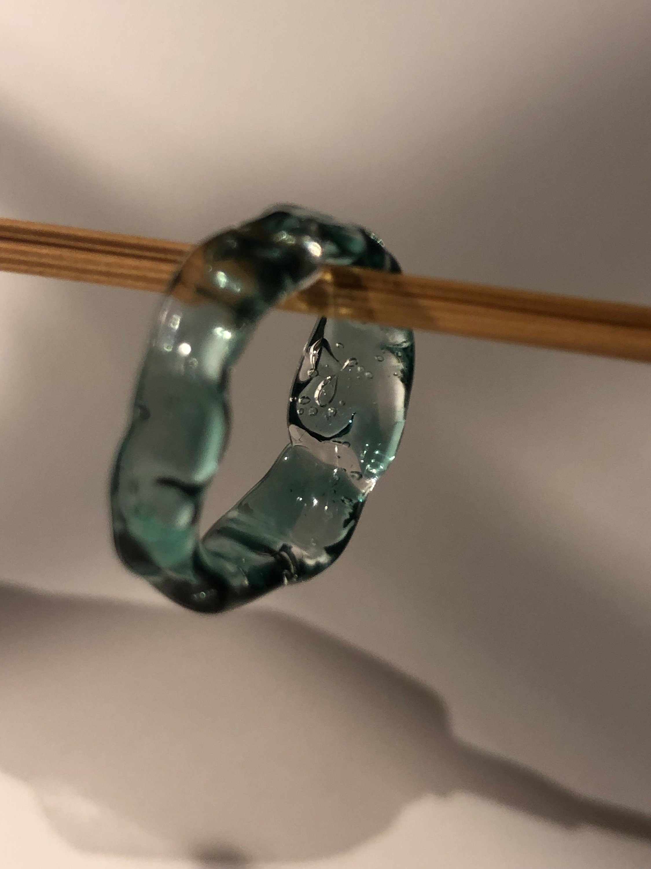 Turquoise Glass Ring