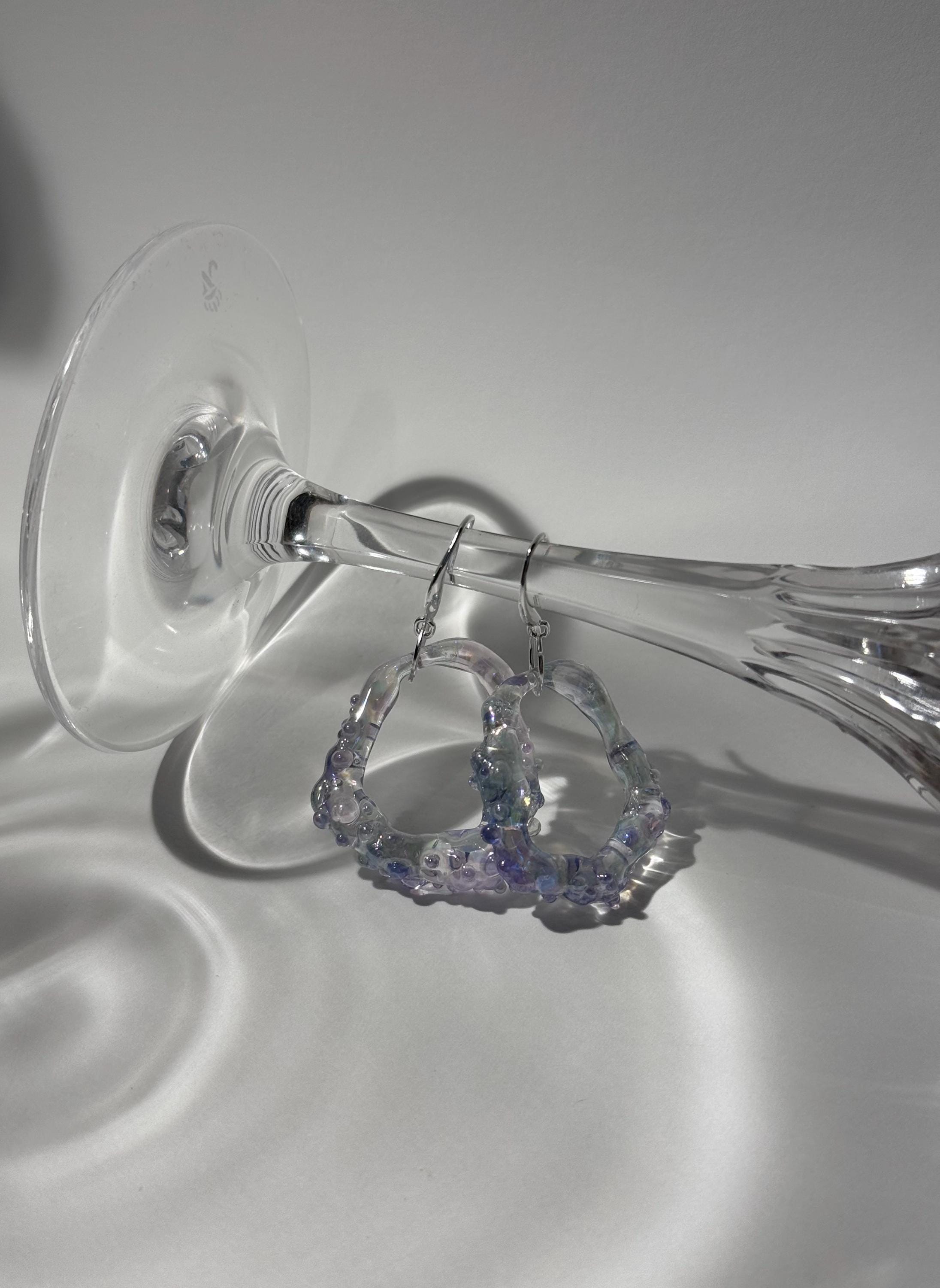 Pearlescent Glass Earrings