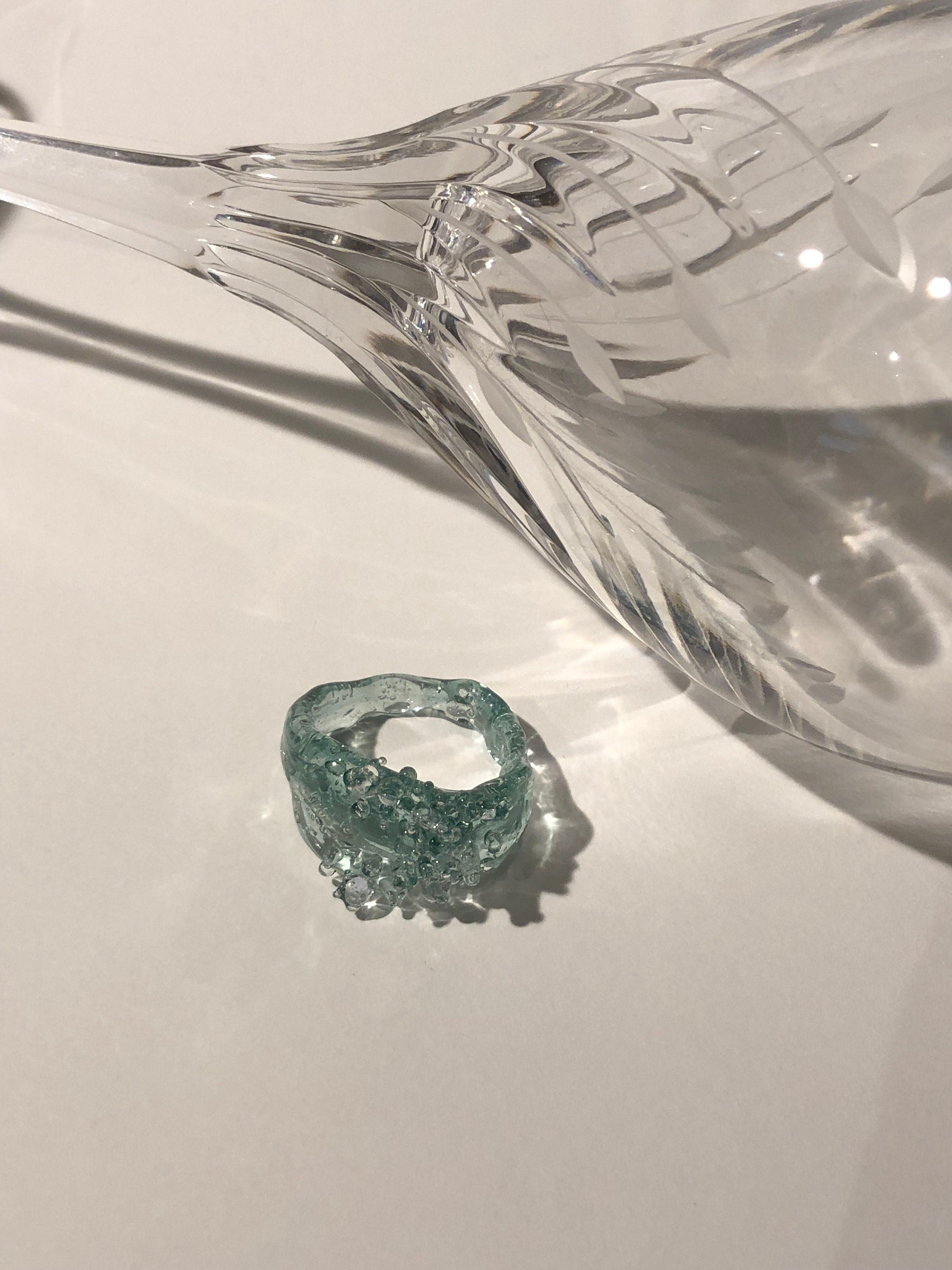 Seafoam Glass Ring
