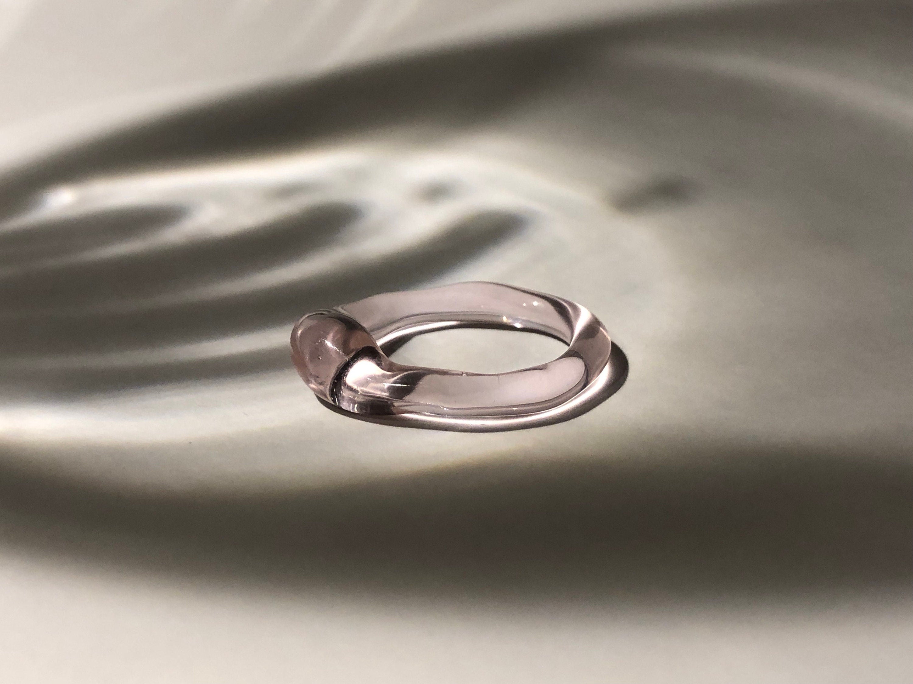 Rose Glass Ring