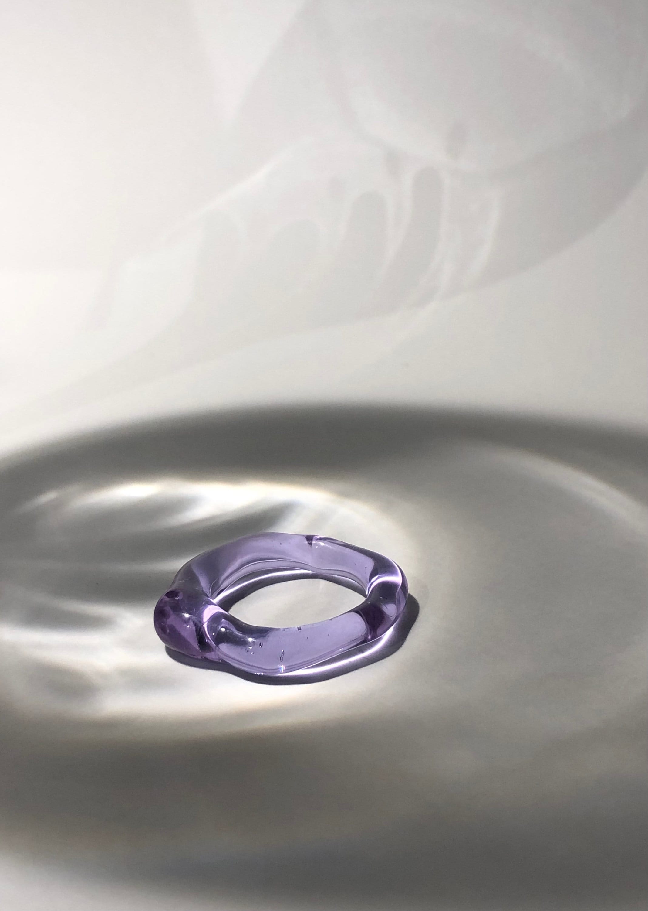 Deep Purple Glass Ring