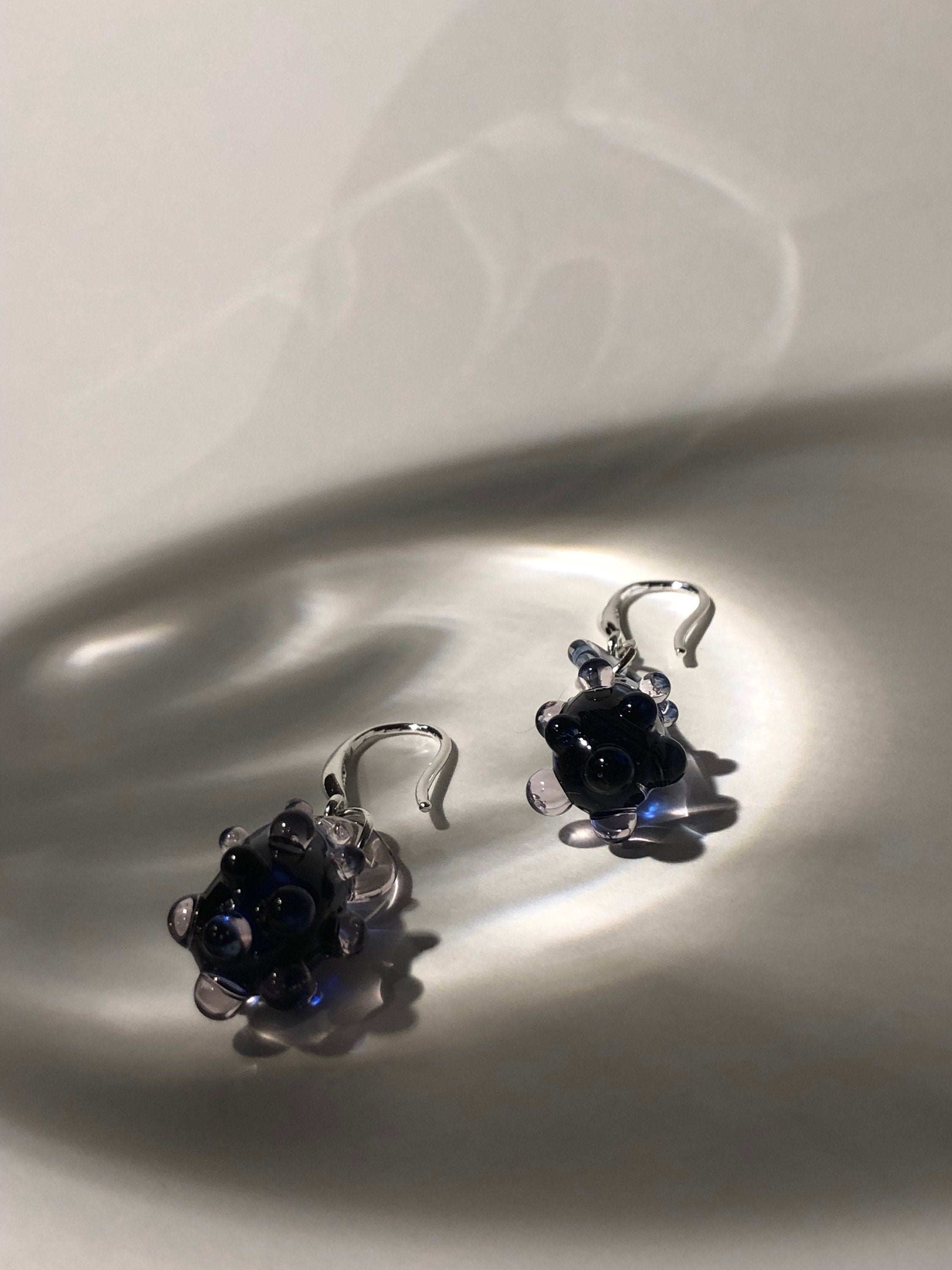 Blue Dew Berry Earrings