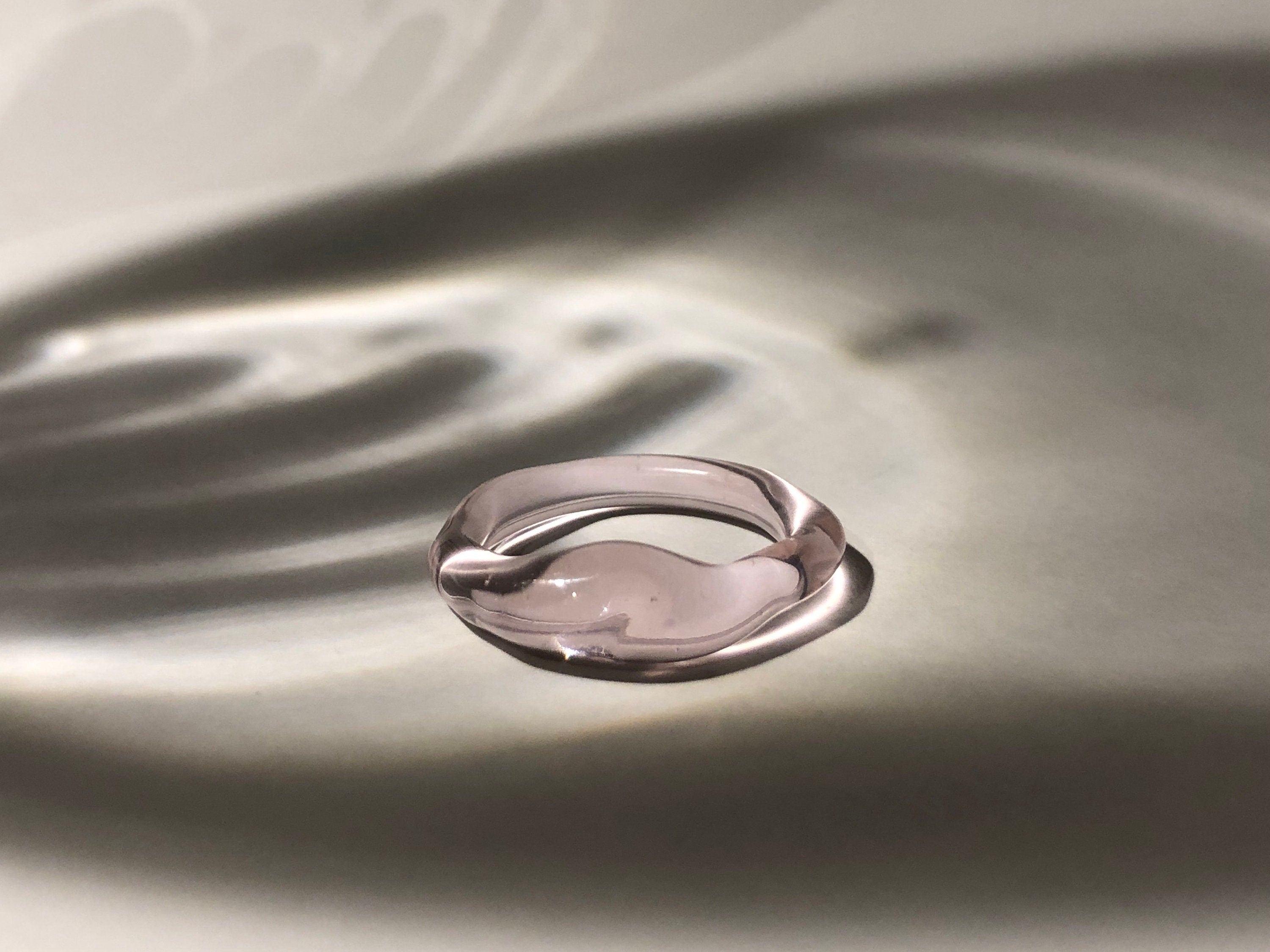 Rose Glass Ring