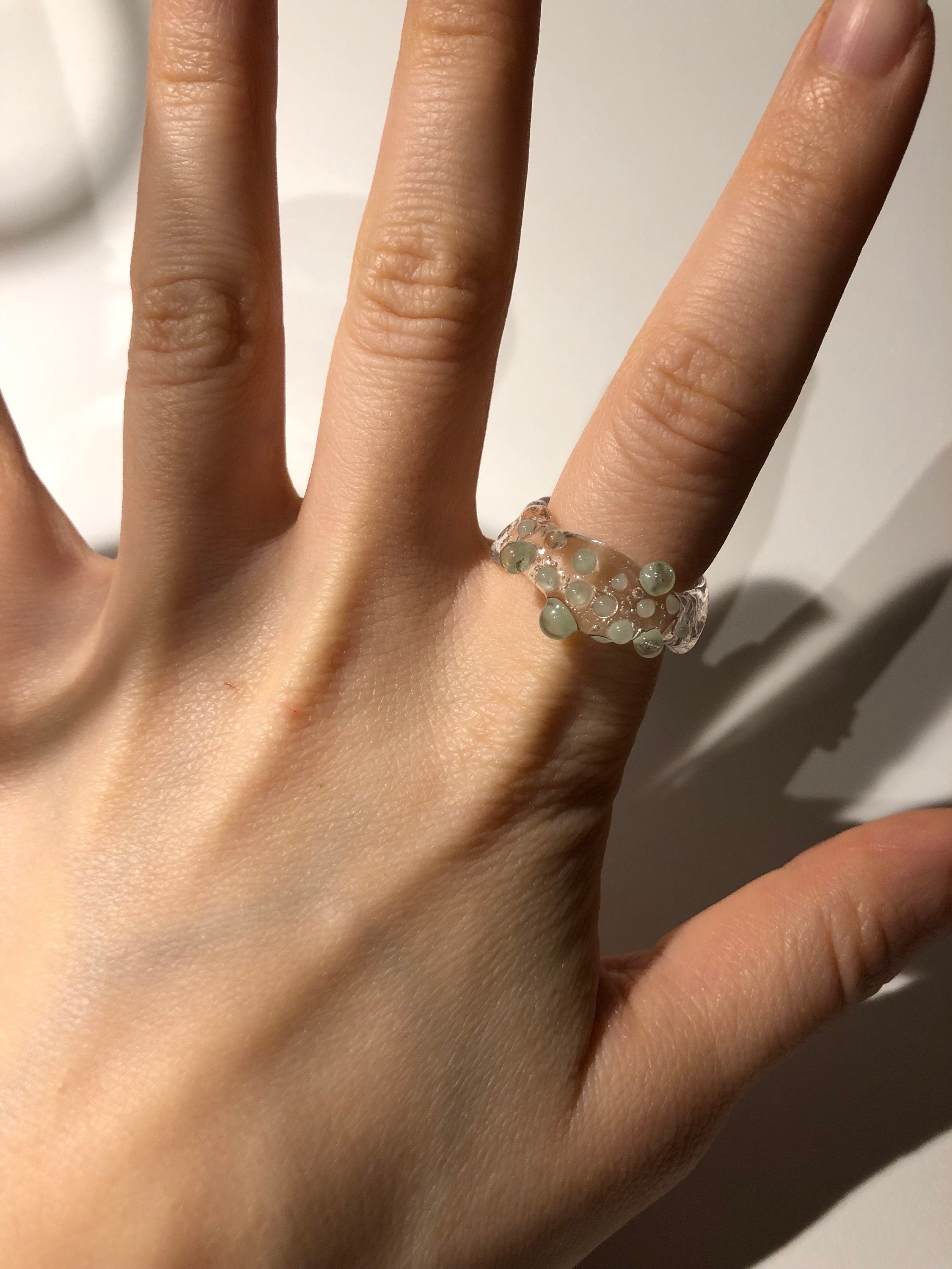 Mint sprinkles Ring