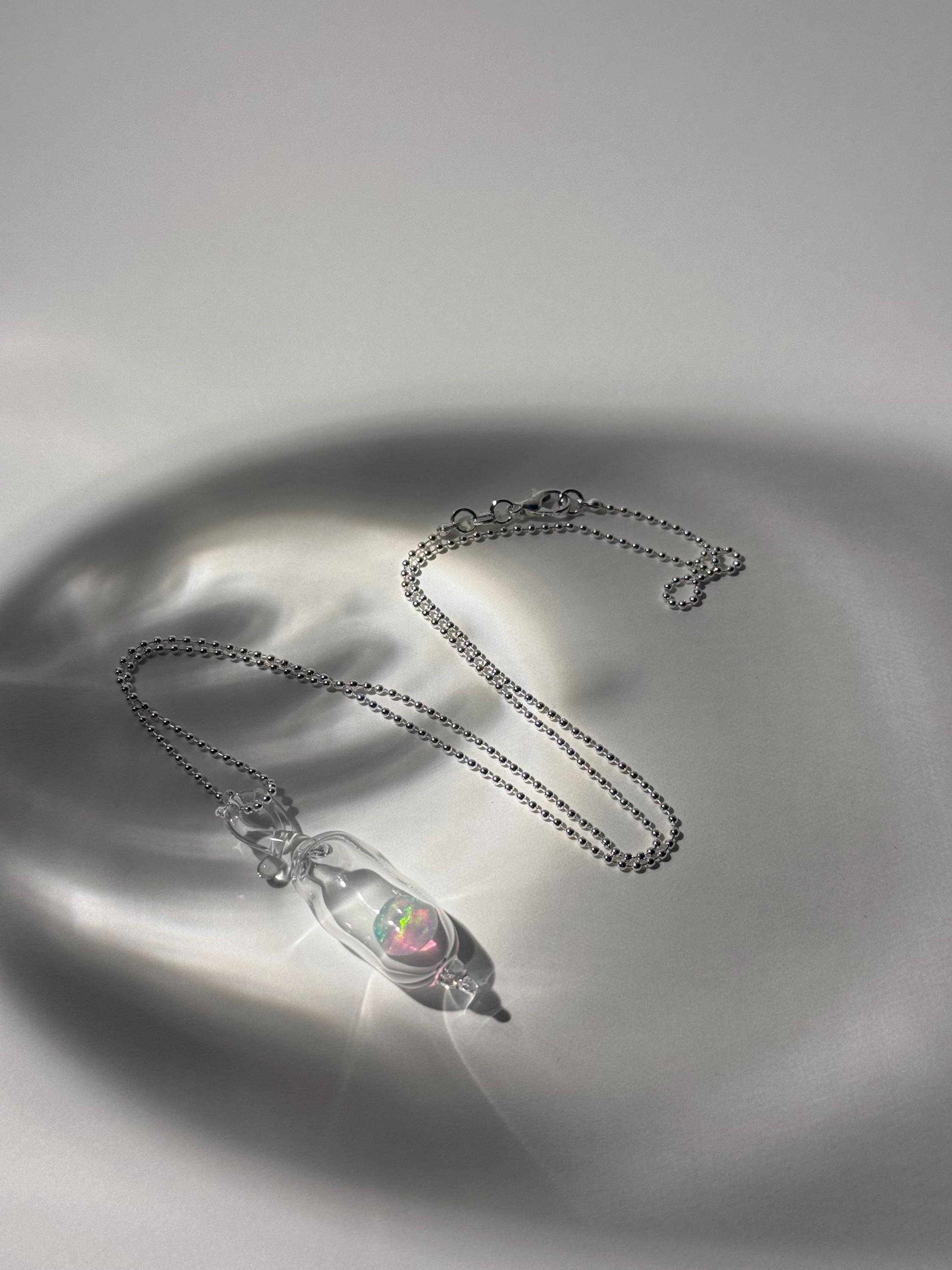 Encapsulated Opal Necklace