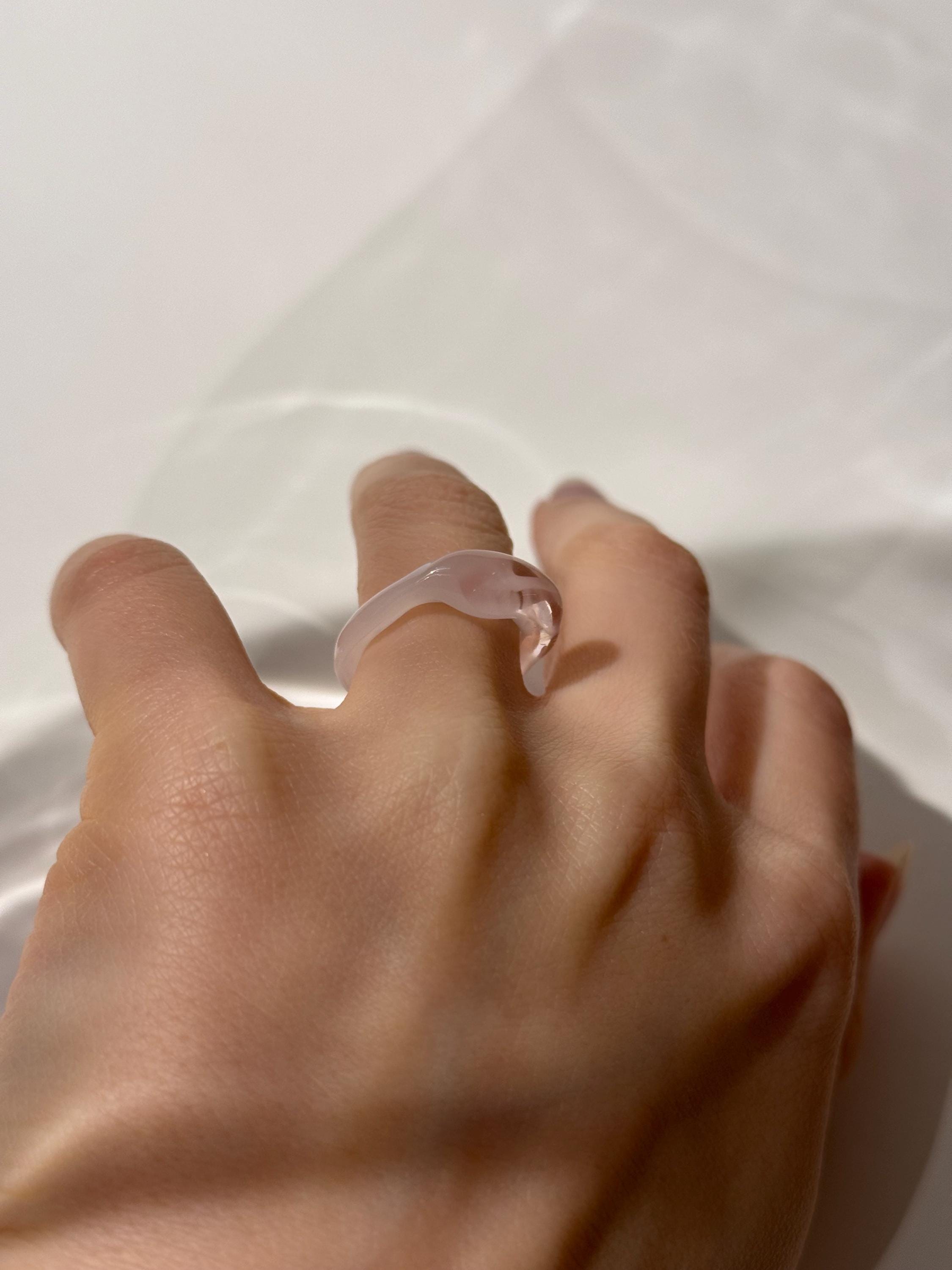 Cotton Candy Glass Ring