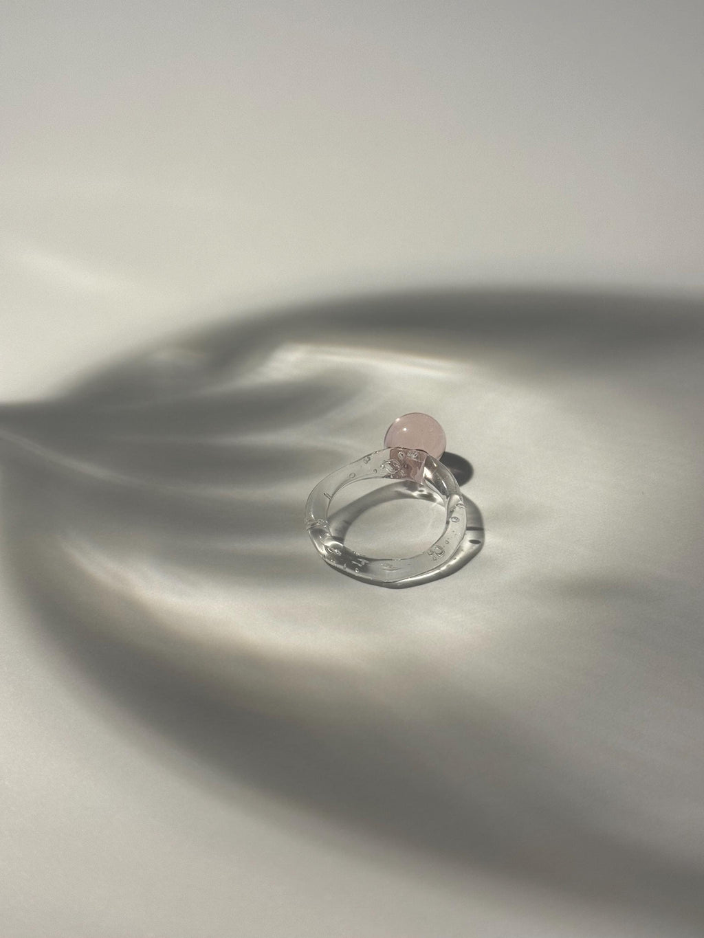 Rose drop Glass Ring