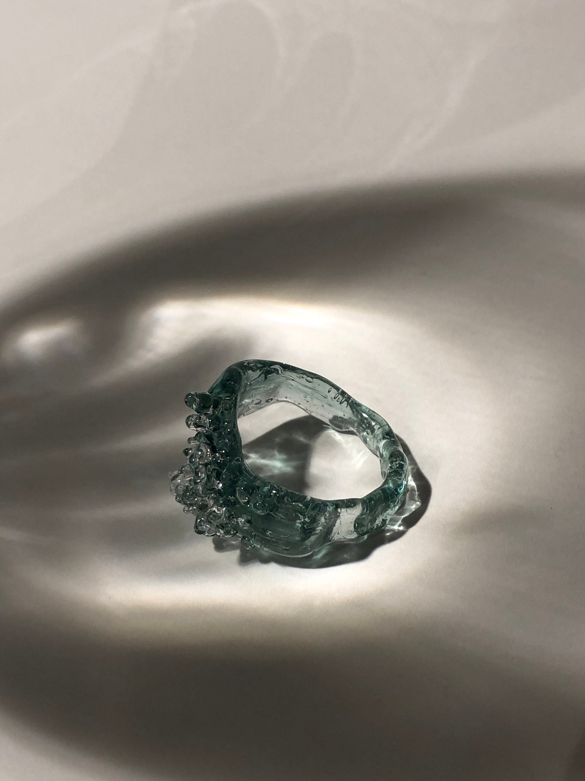 Seafoam Glass Ring