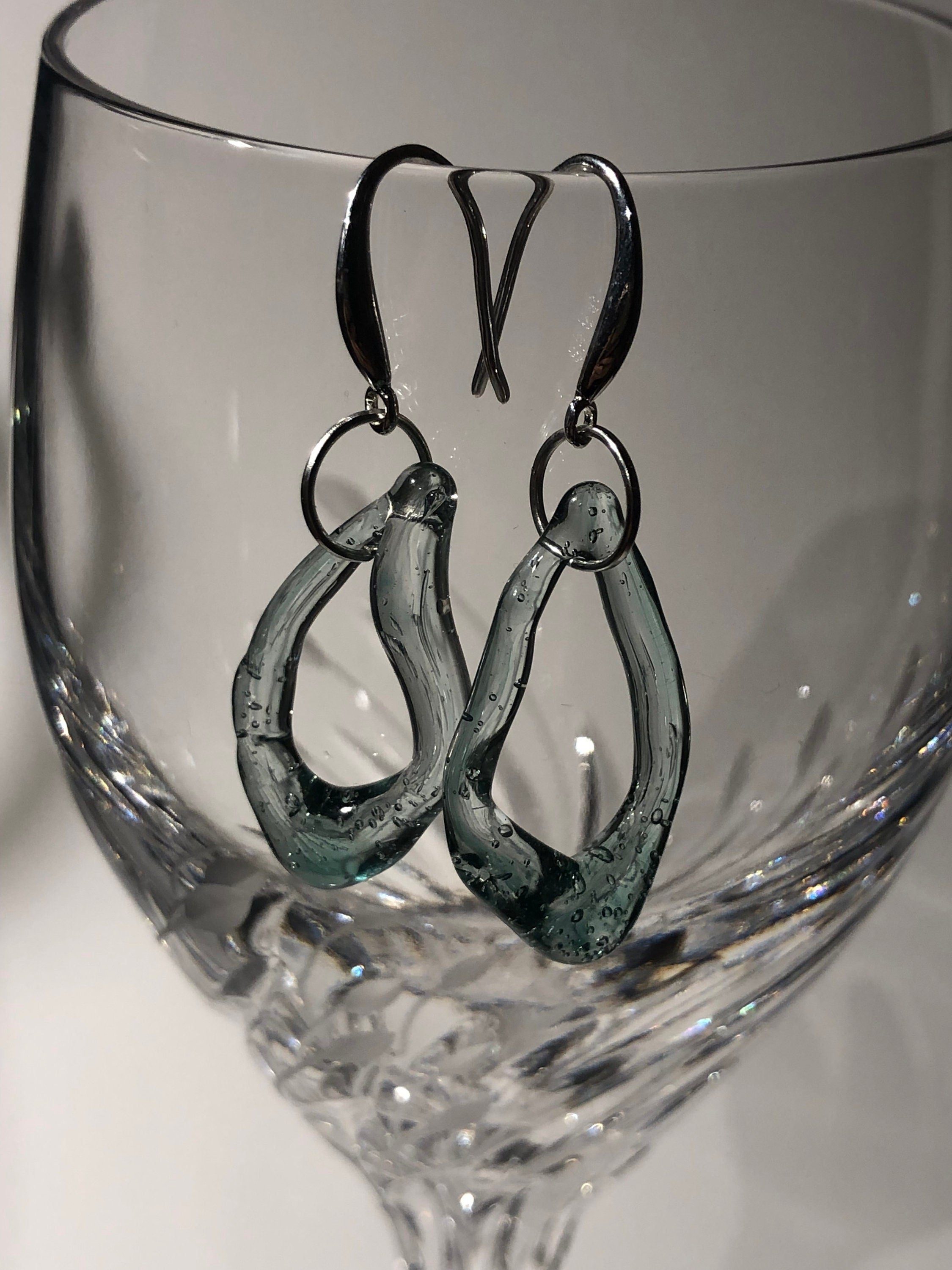 Tropical Ocean Loop Earrings