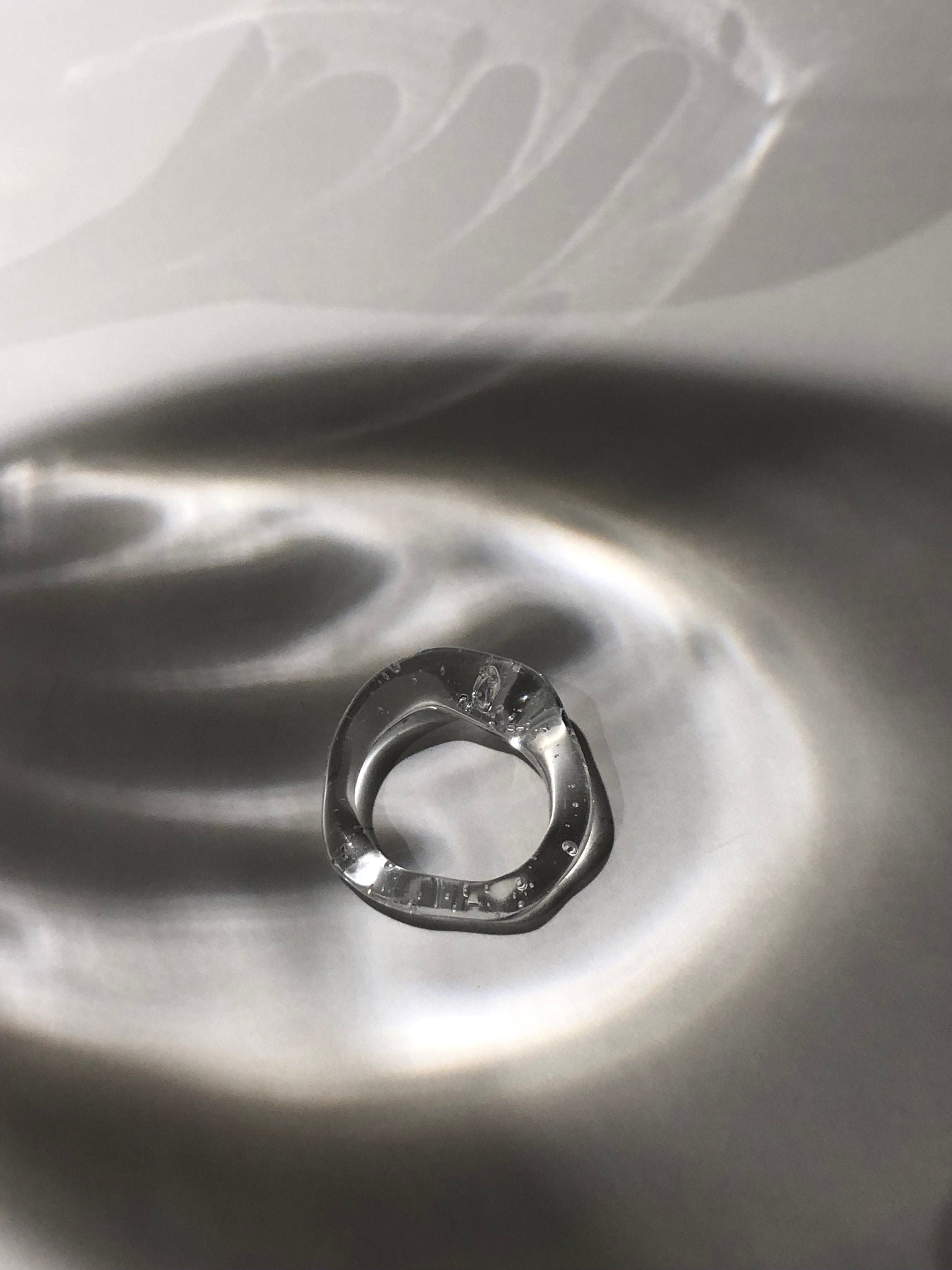 Clear Glass Ring