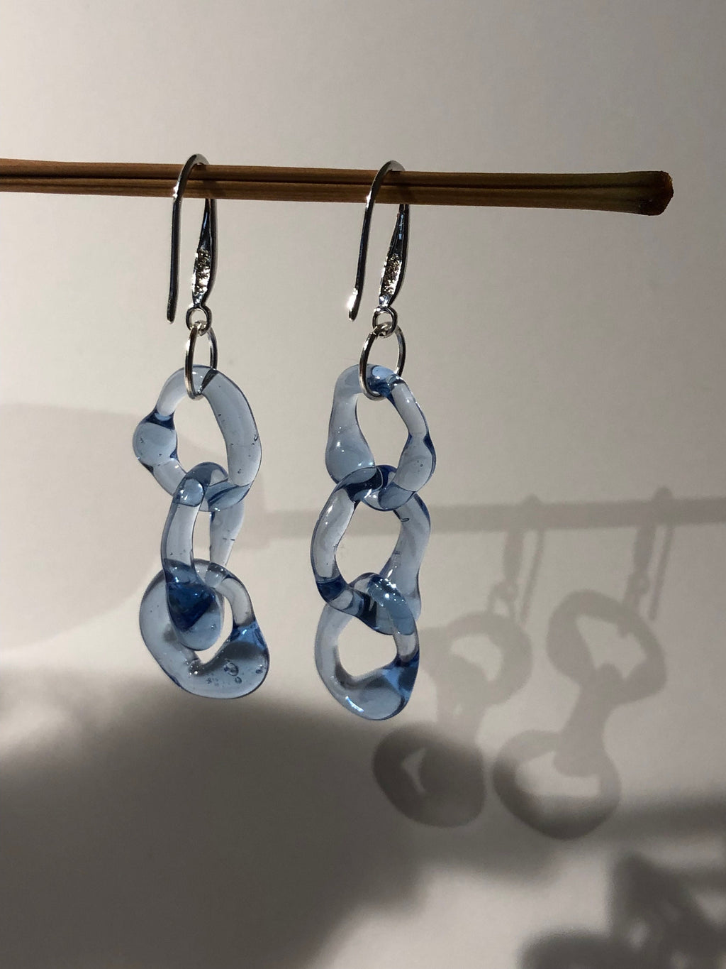 Exquisite Blue Borosilicate Glass Earrings