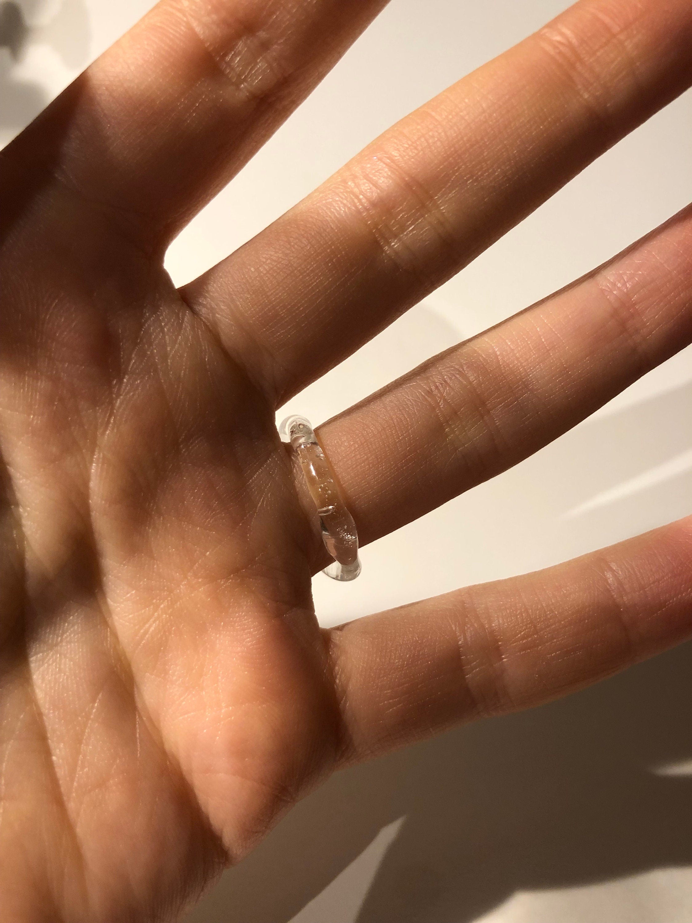 Clear Glass Ring