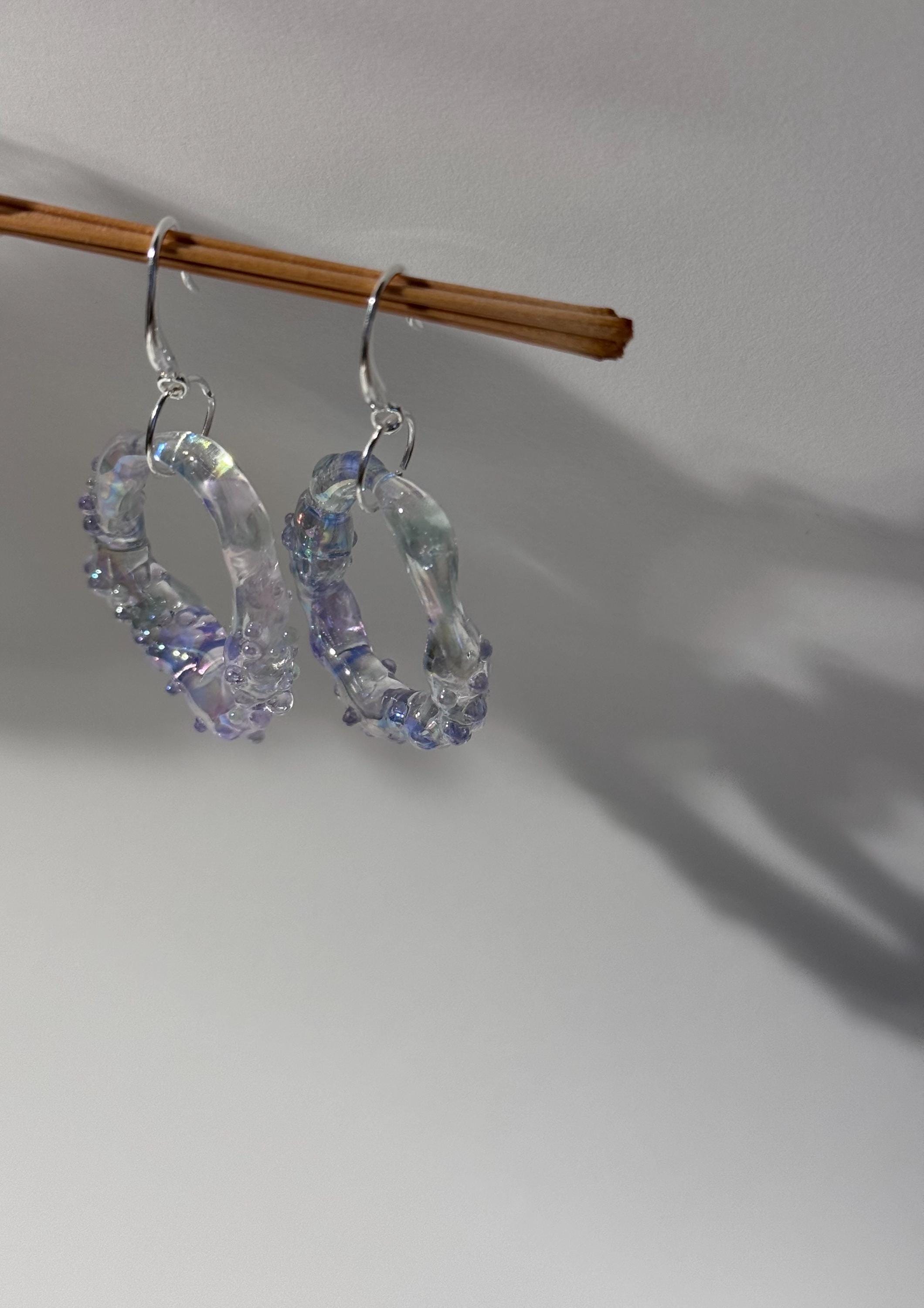 Pearlescent Glass Earrings