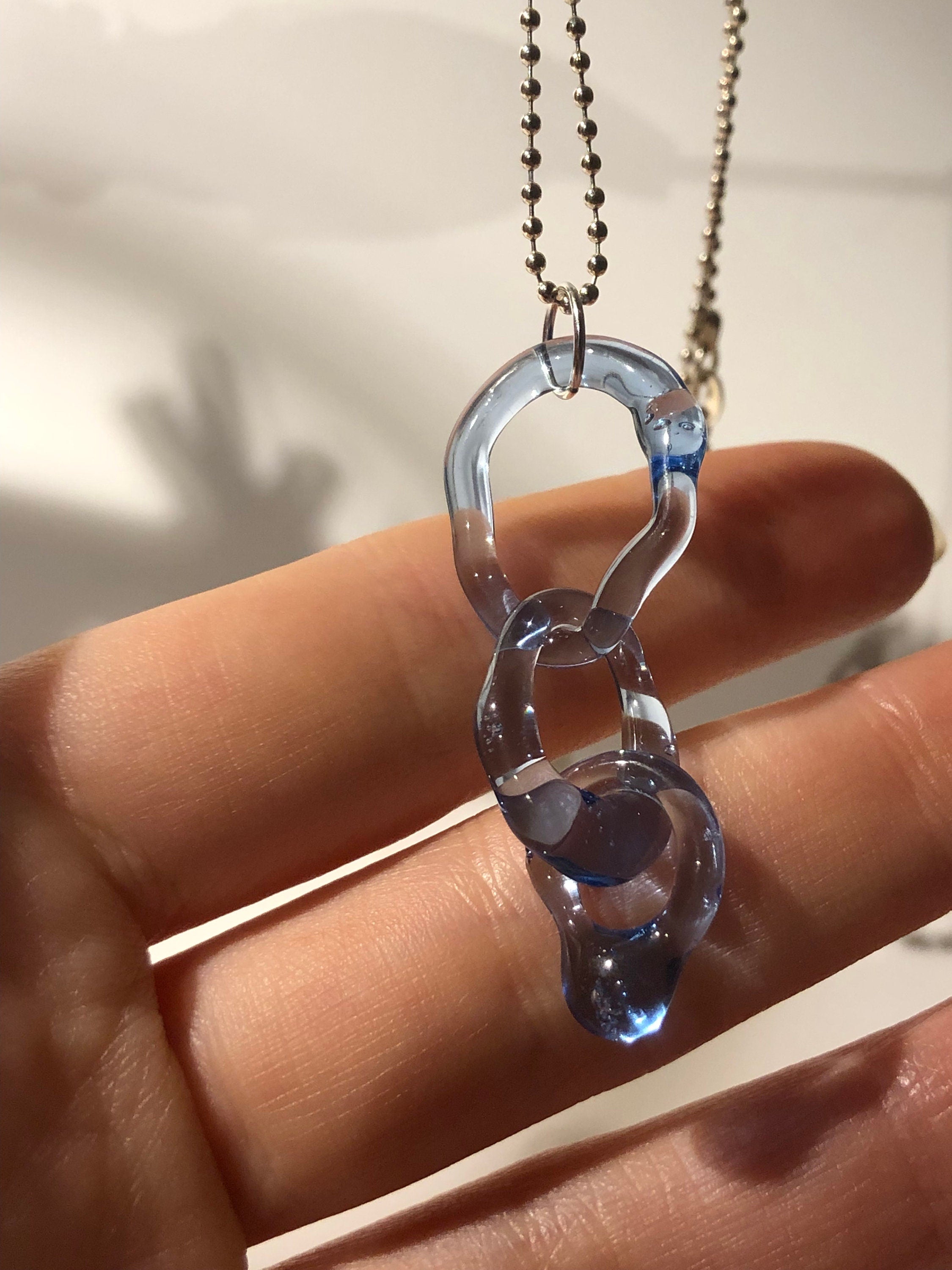 Wave triple link Necklace