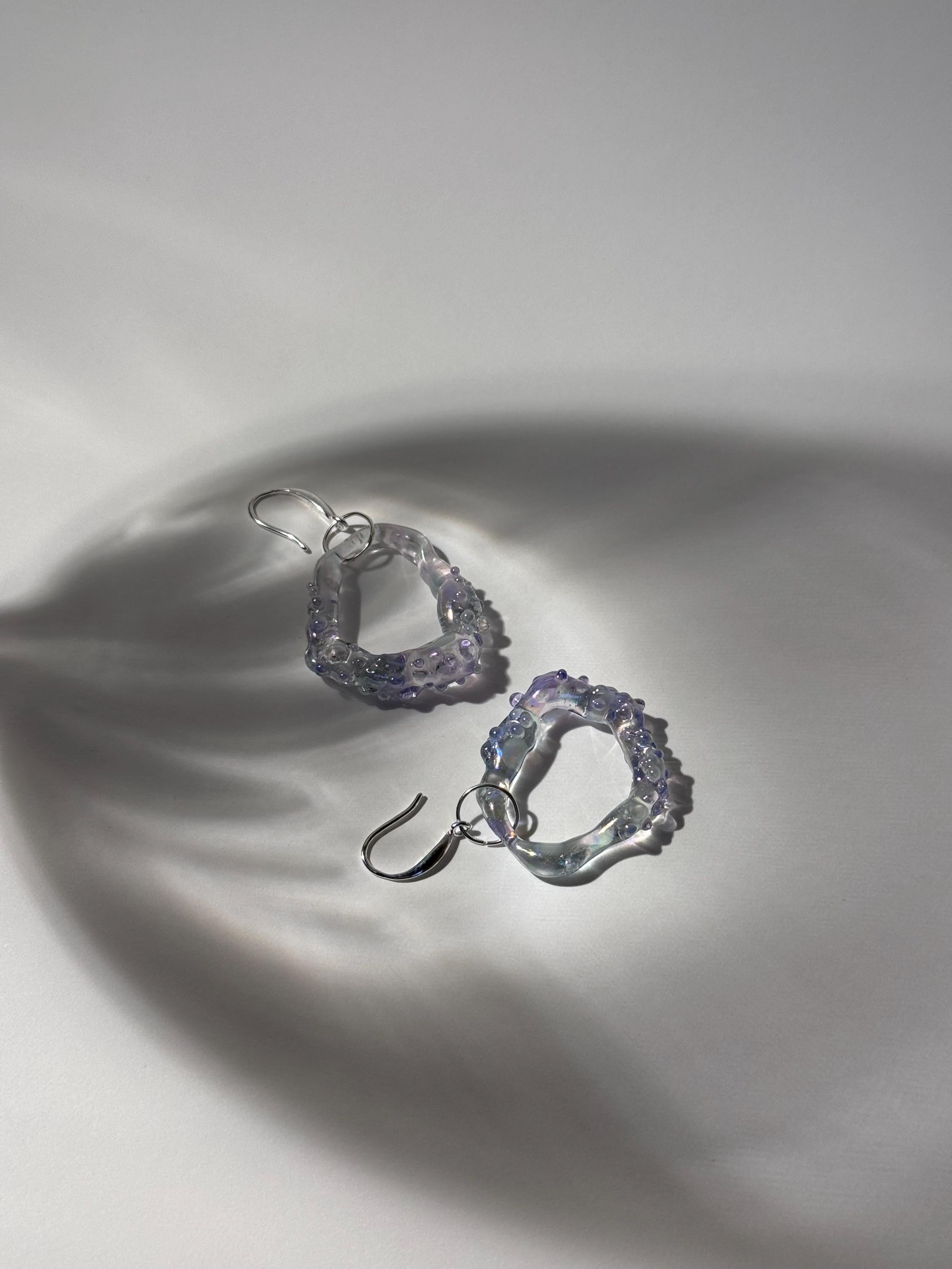 Pearlescent Glass Earrings