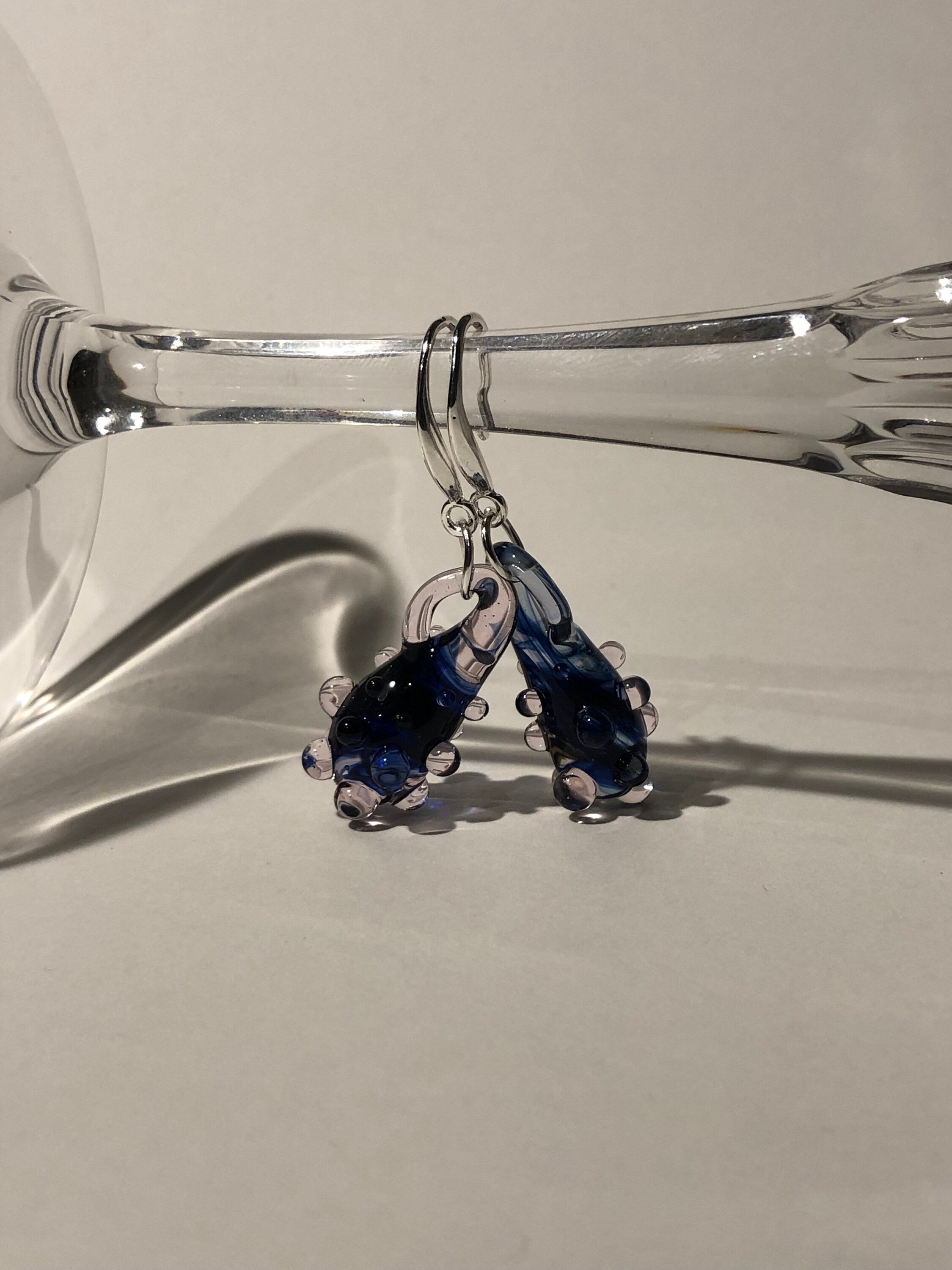Blue Dew Berry Earrings