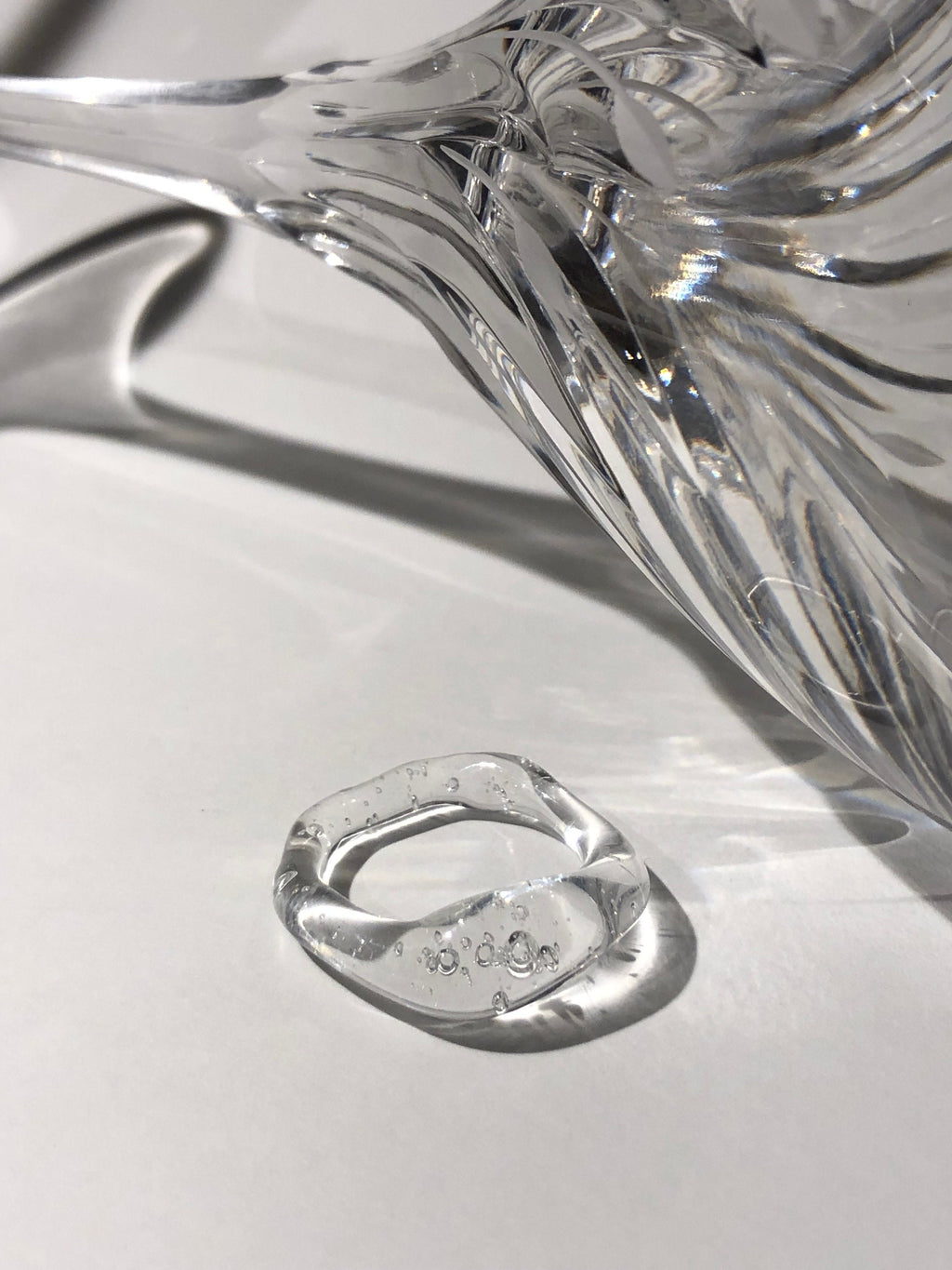 Clear Glass Ring