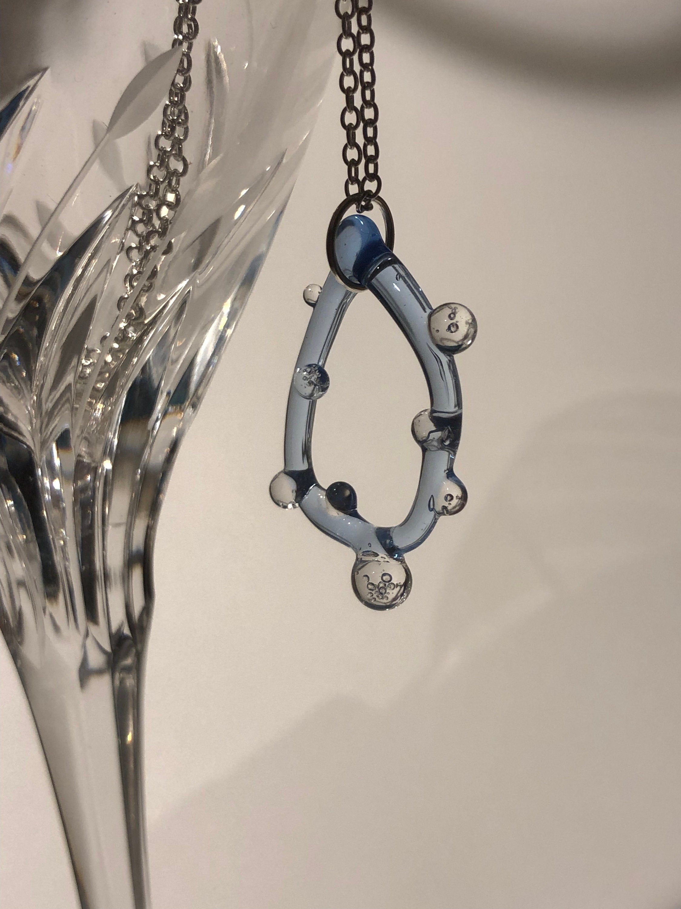Blue Raindrop Pendant