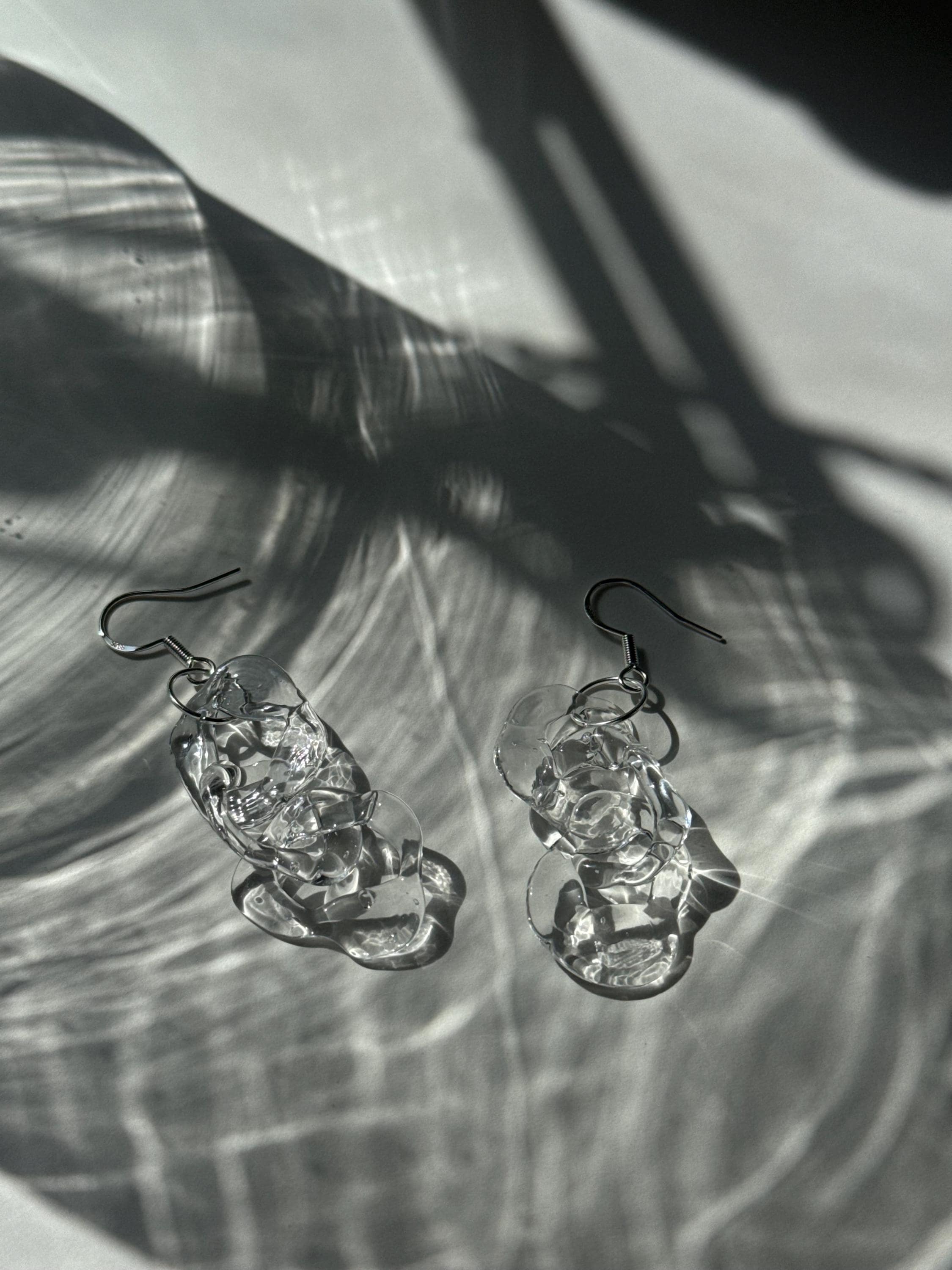 Dazzling Clear Glass Earrings