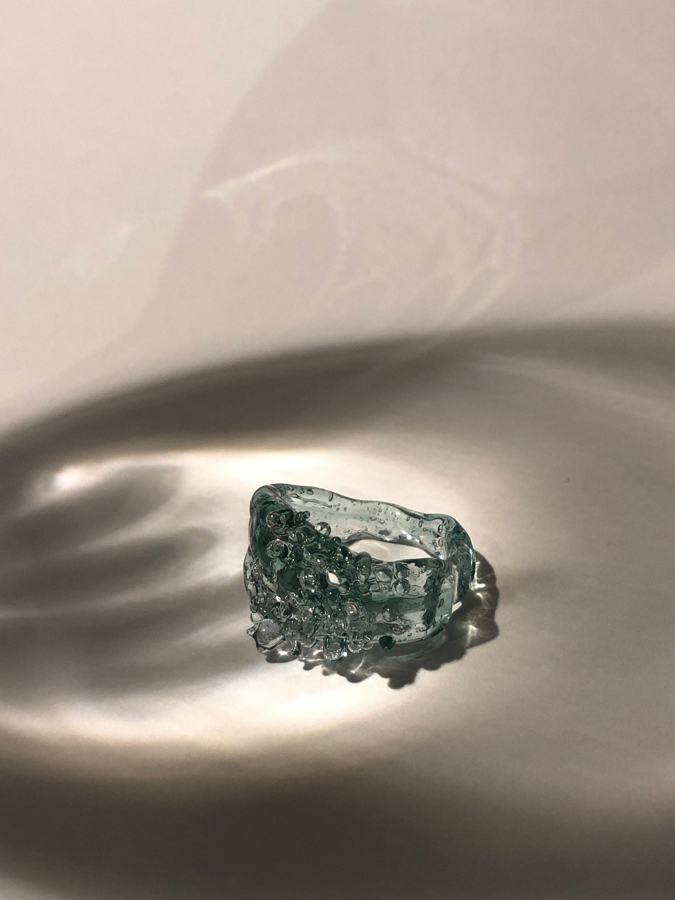 Seafoam Glass Ring