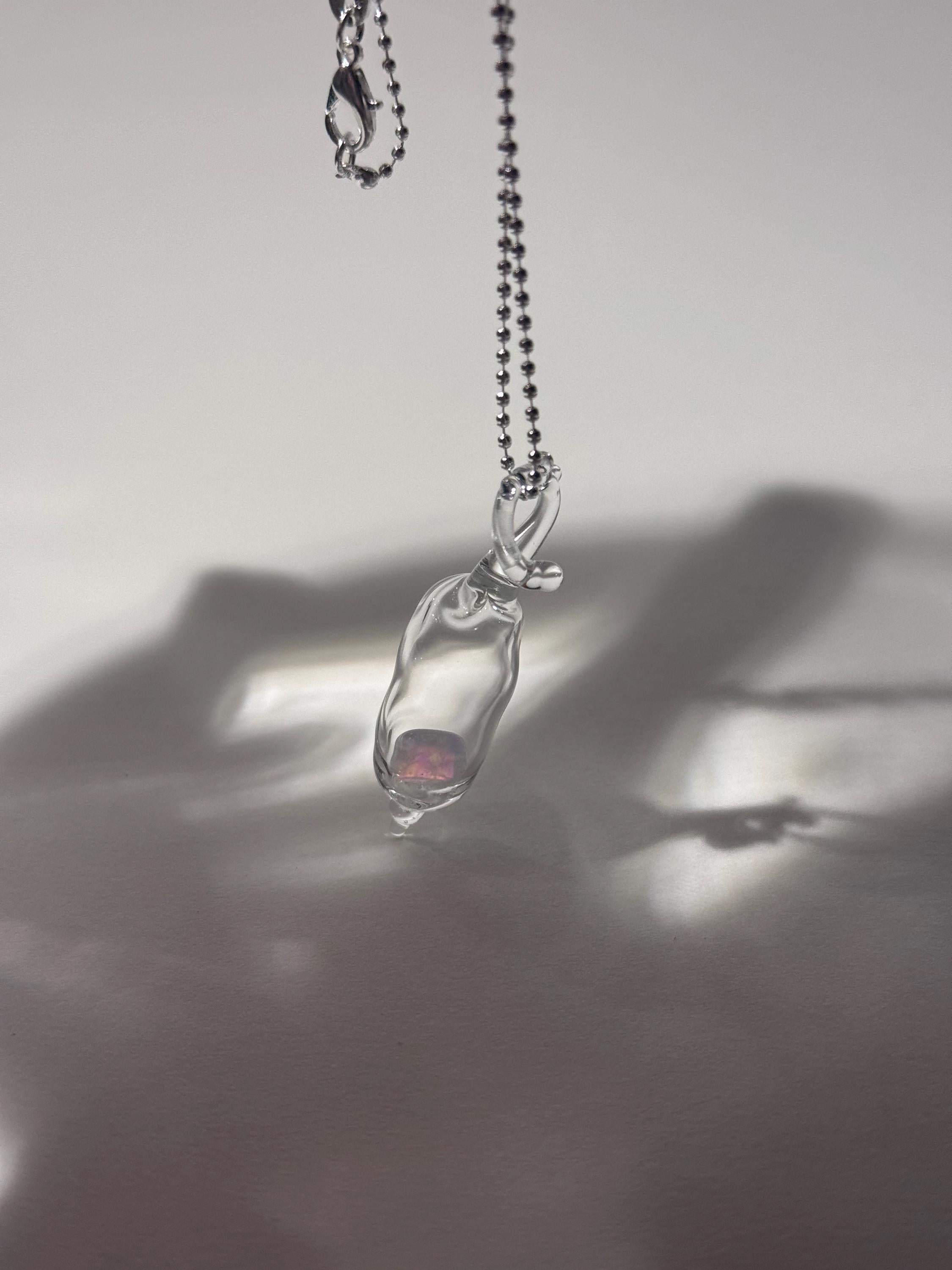 Encapsulated Opal Necklace