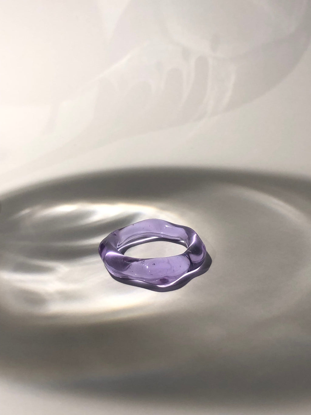 Deep Purple Glass Ring