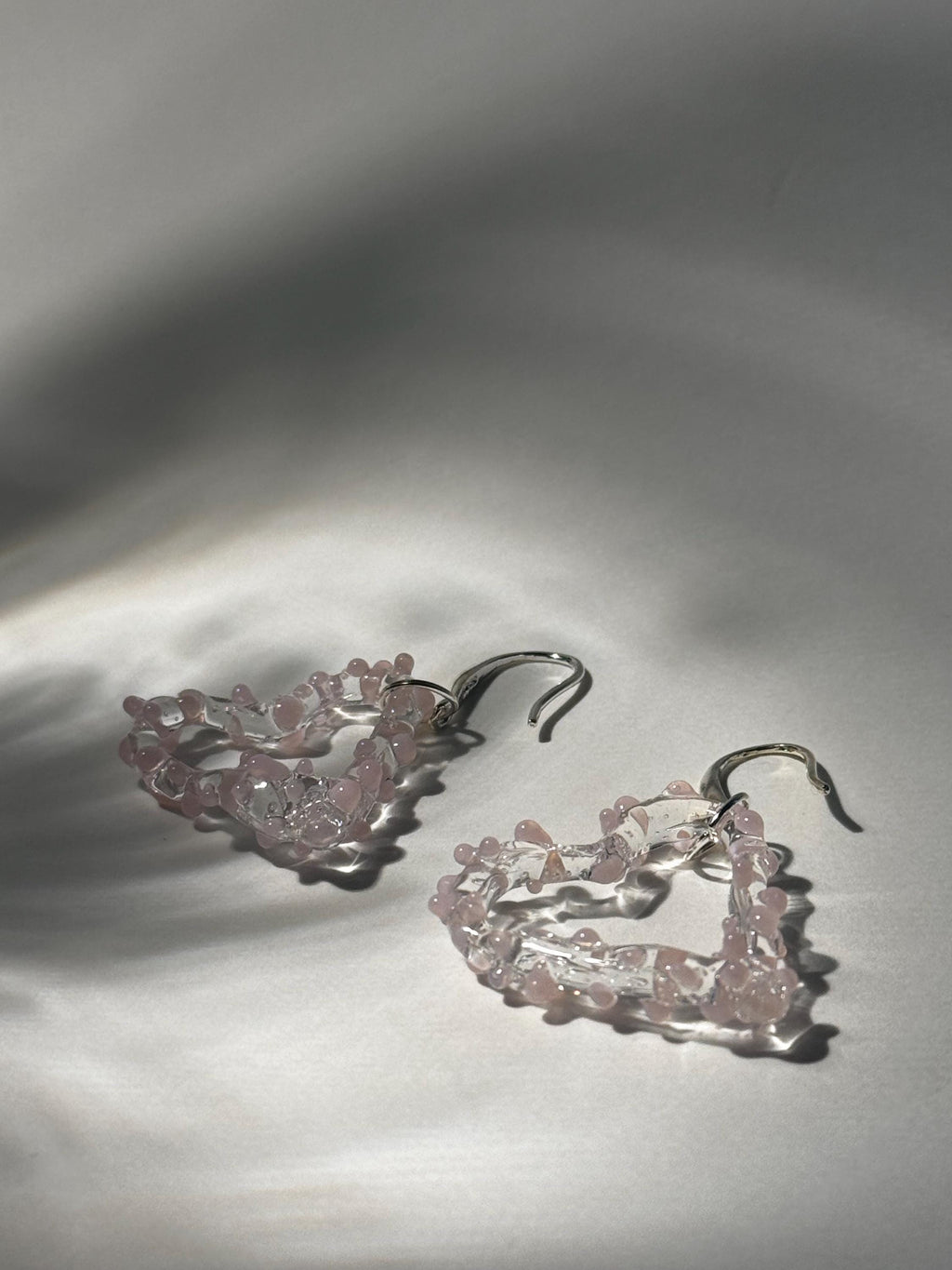 Rose Heart Earrings