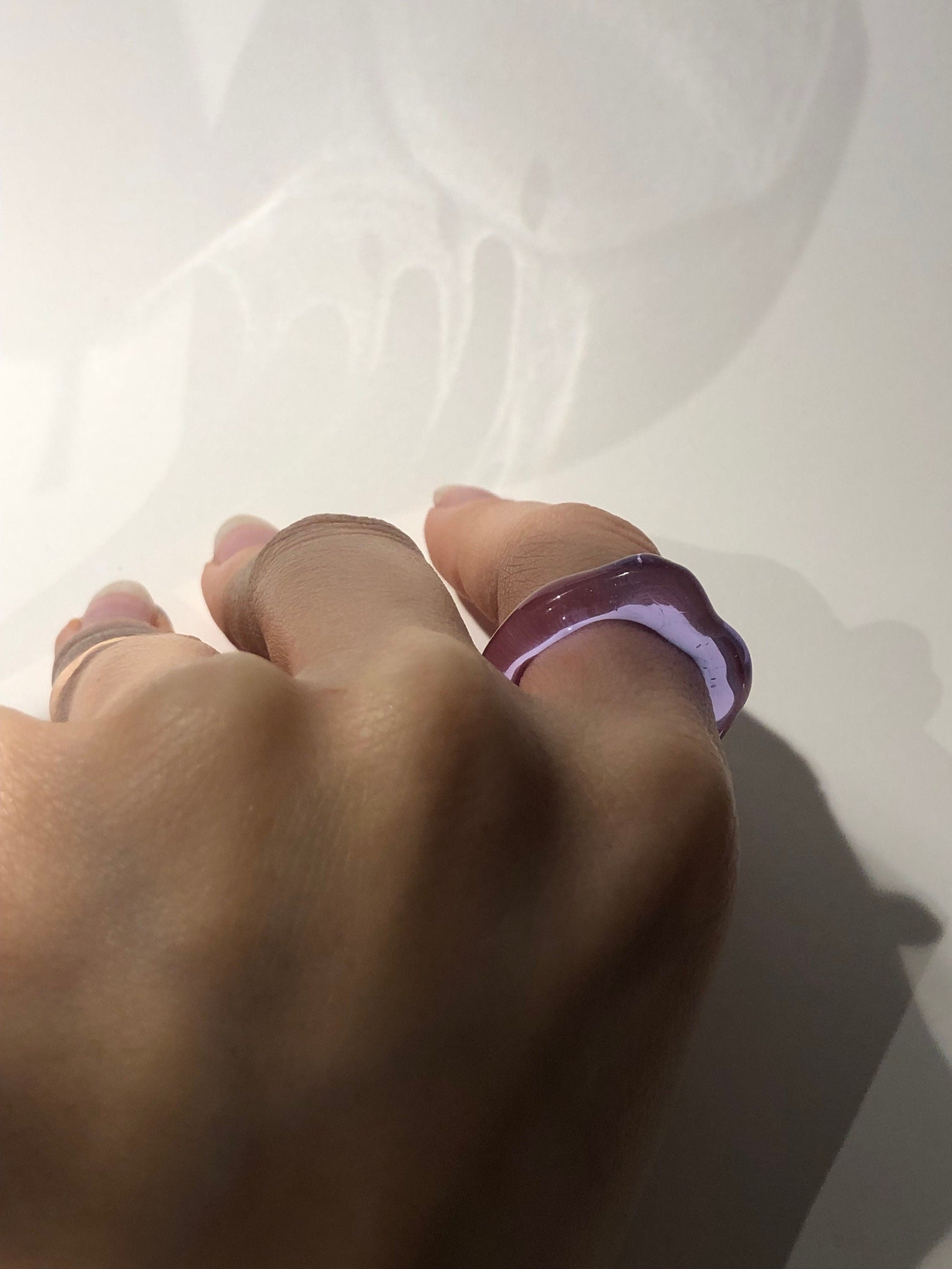 Deep Purple Glass Ring