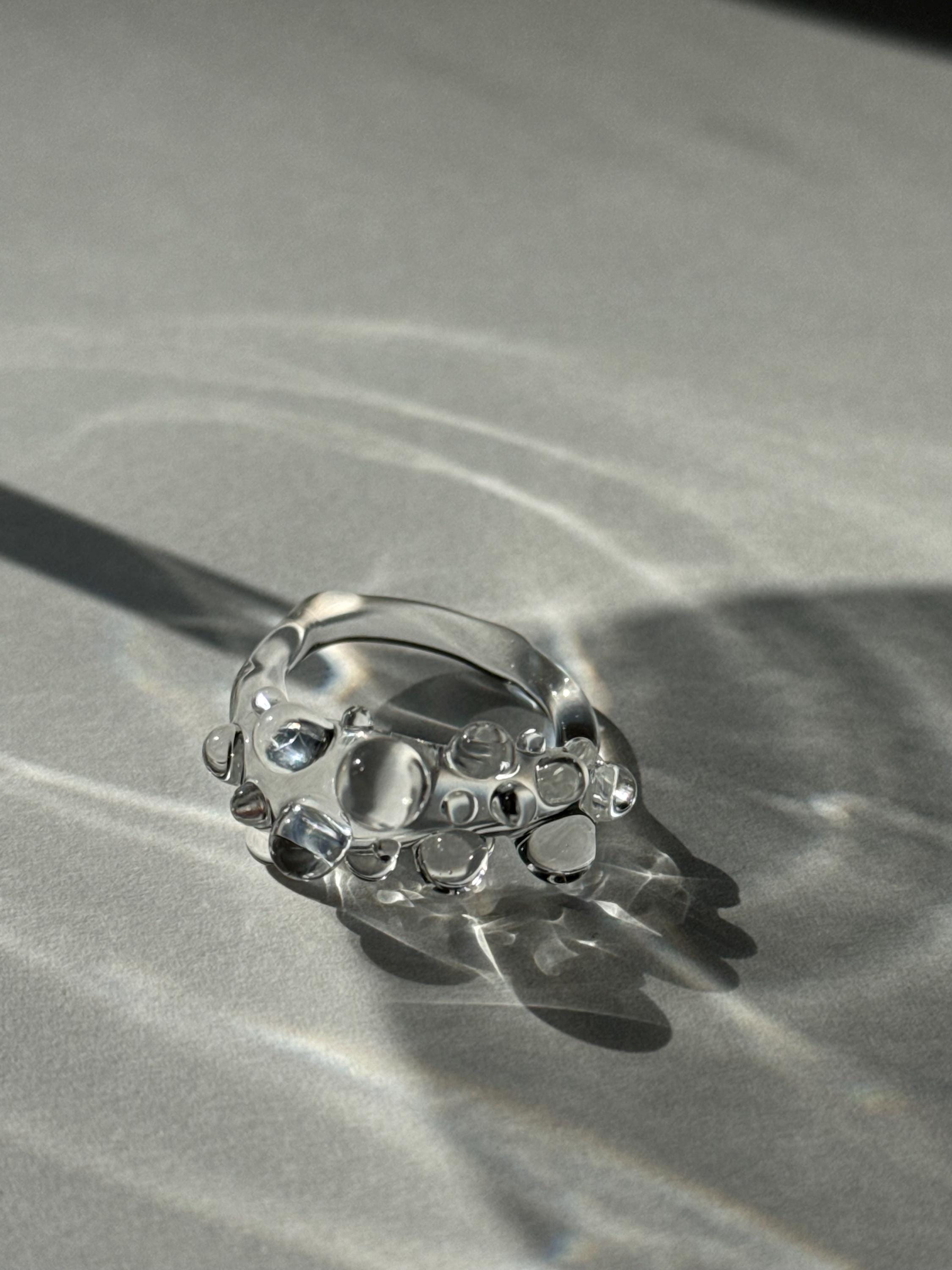 Baby bubble Glass Ring