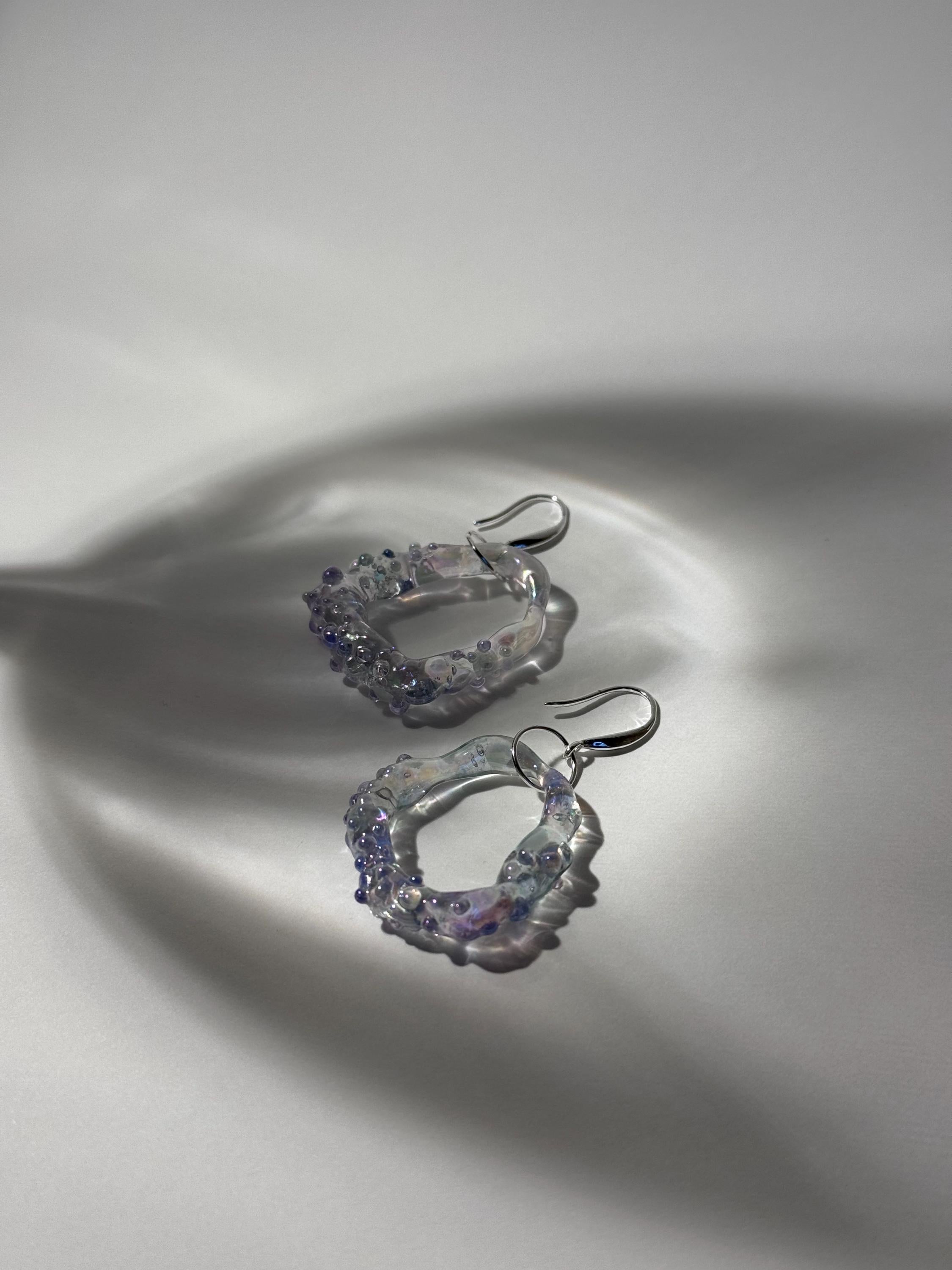Pearlescent Glass Earrings