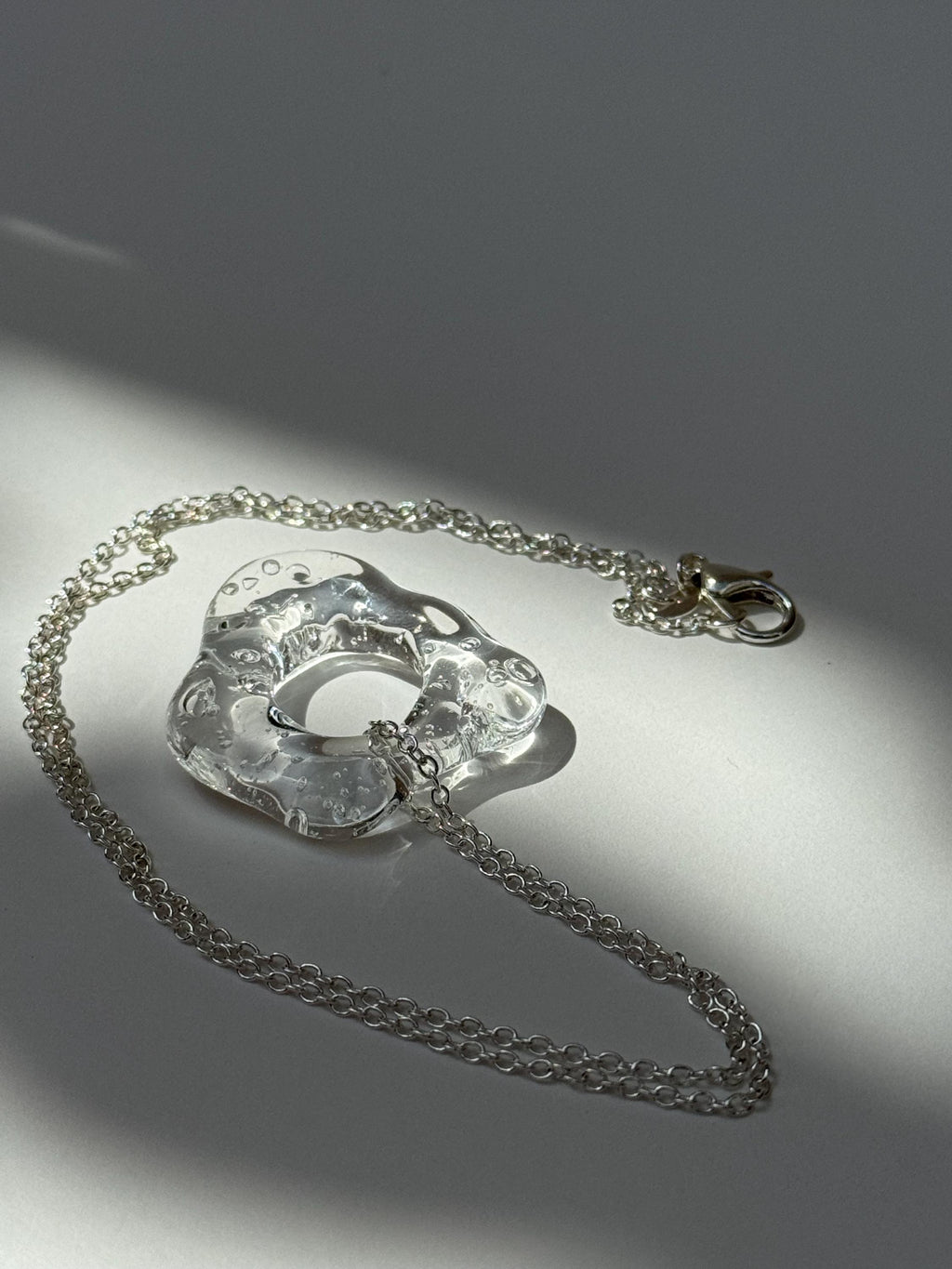 Fluid Clear Glass Necklace