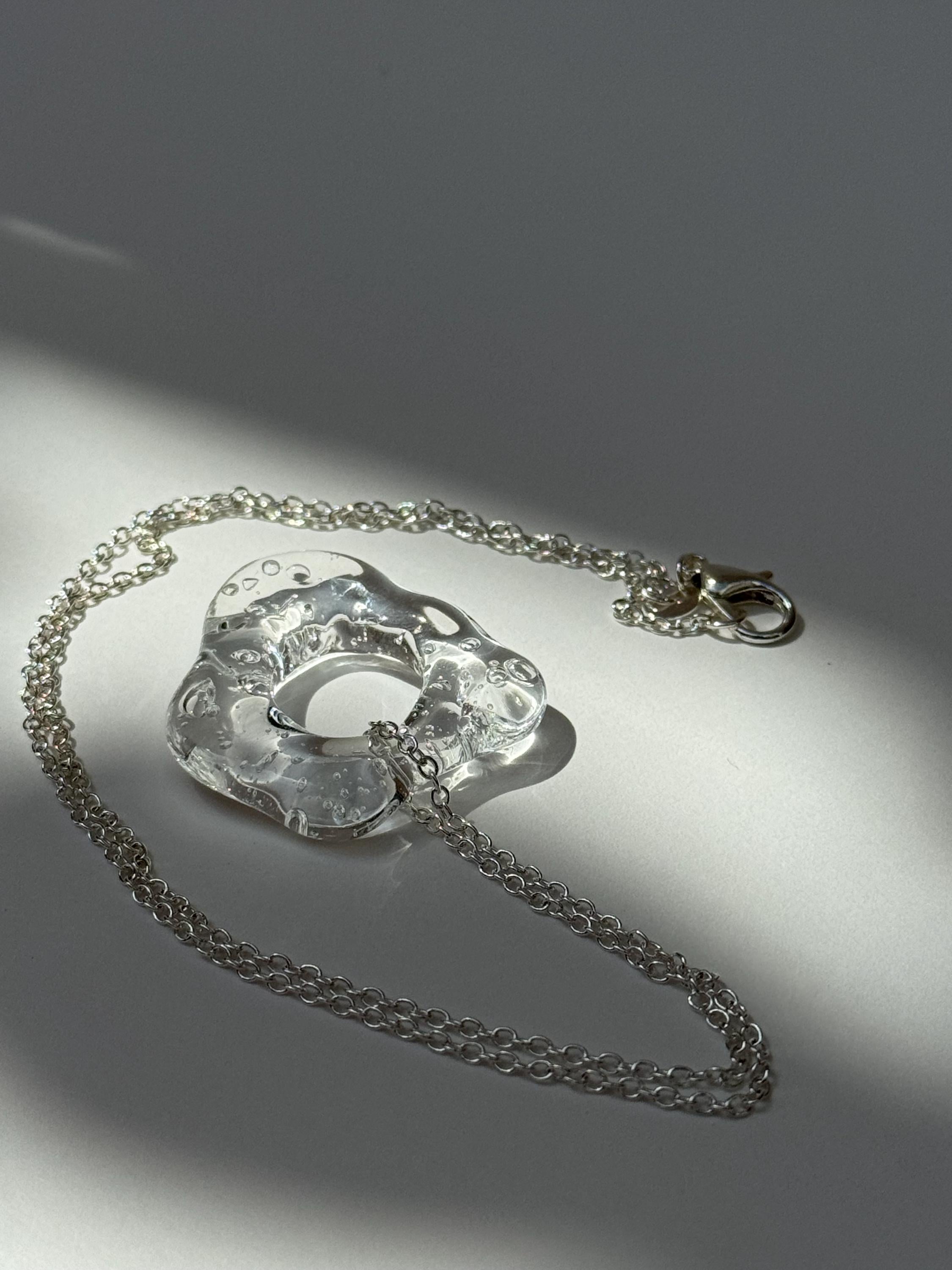 Fluid Clear Glass Necklace