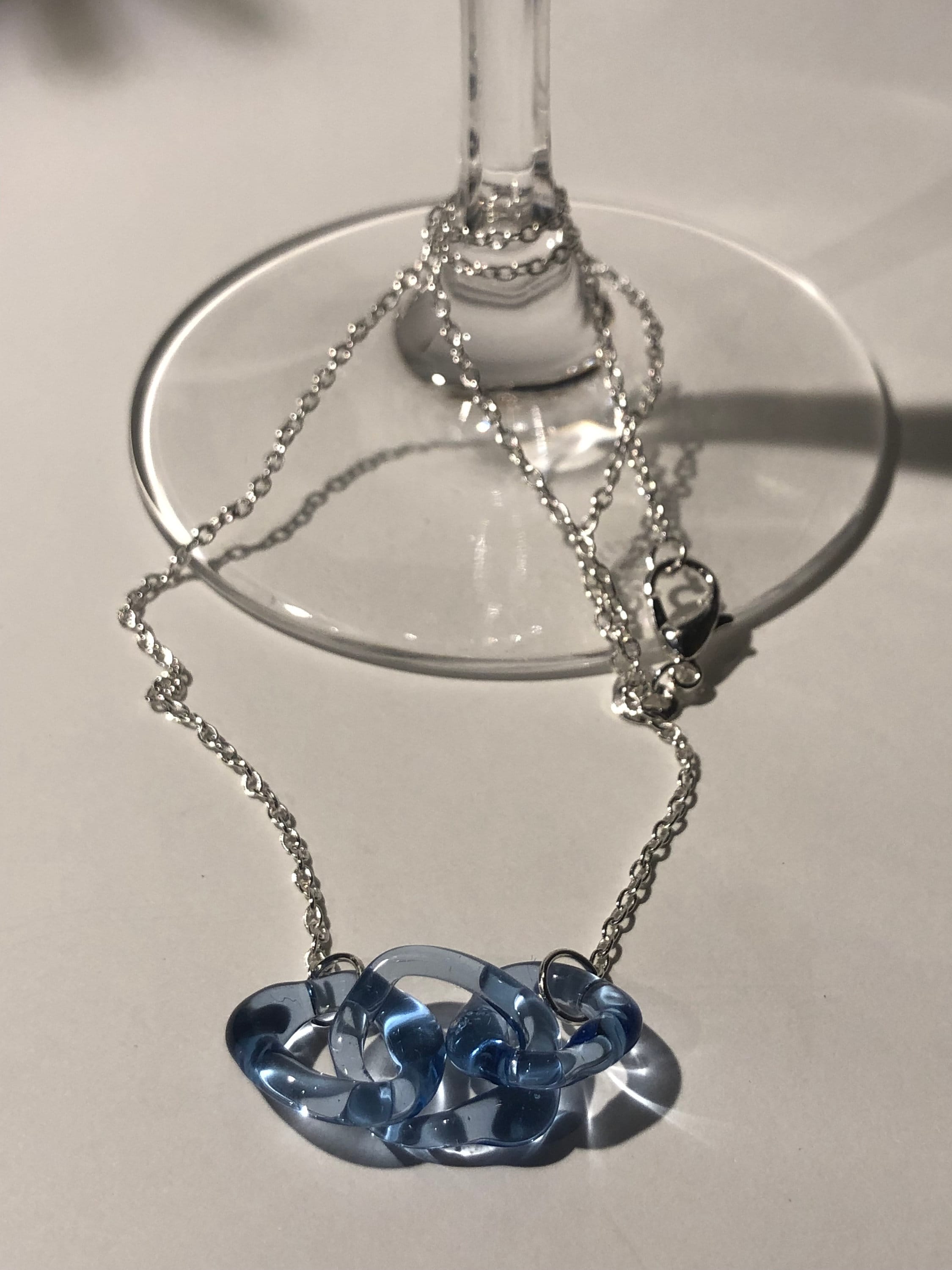 Deep Blue Link Necklace