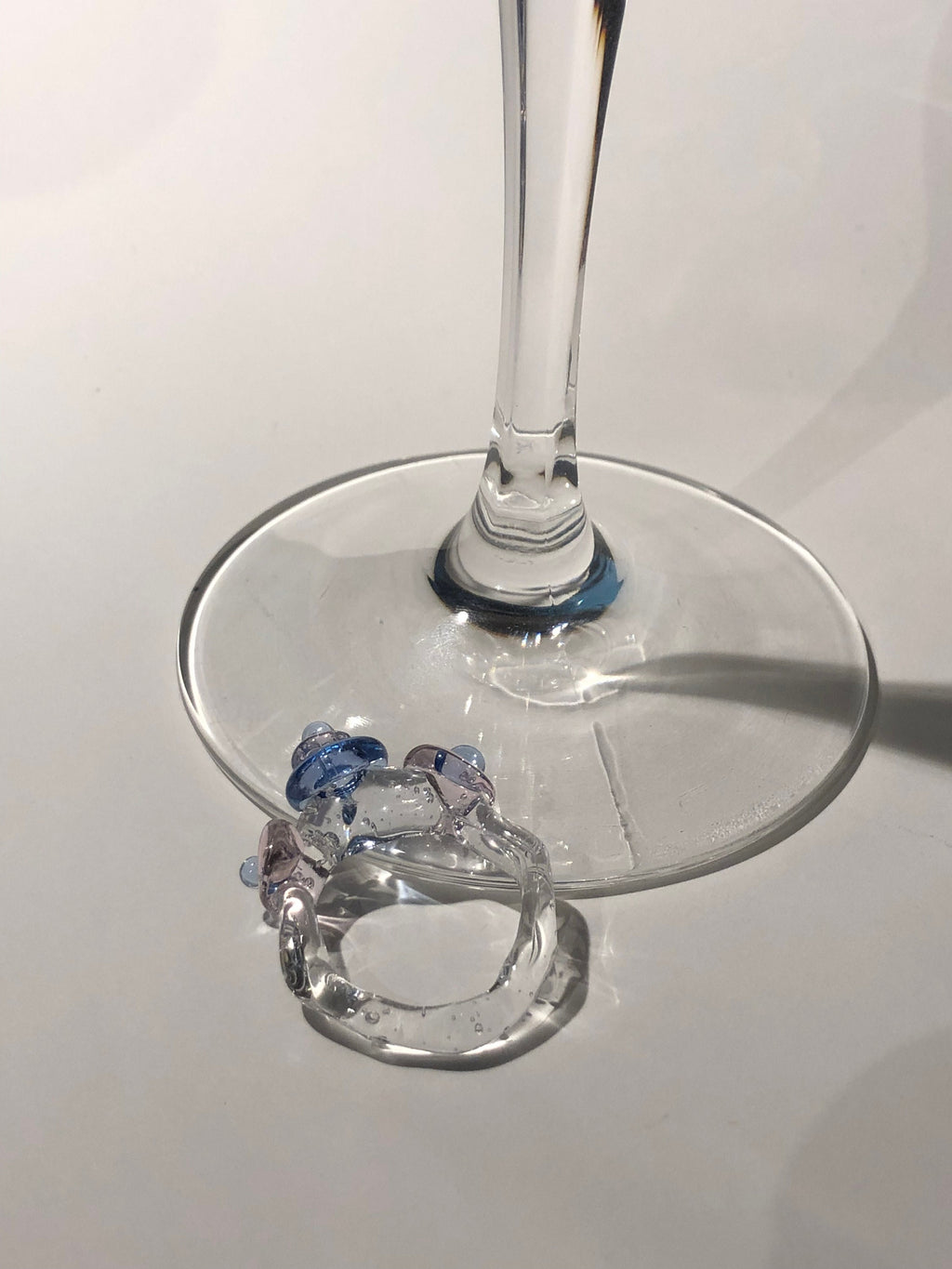Pebble Stone Glass Ring