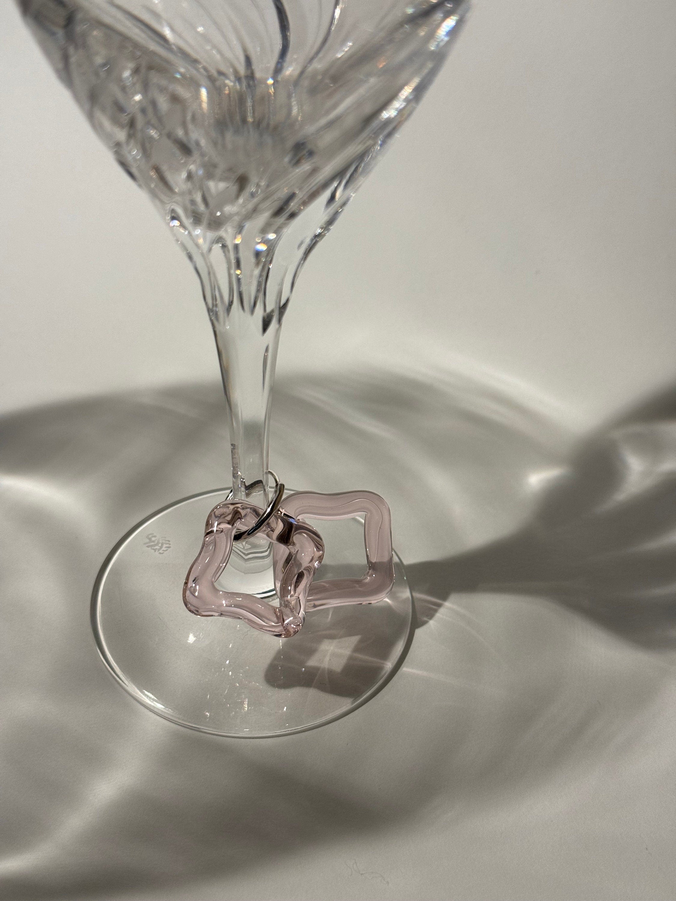 Square Rose Hoop Earrings