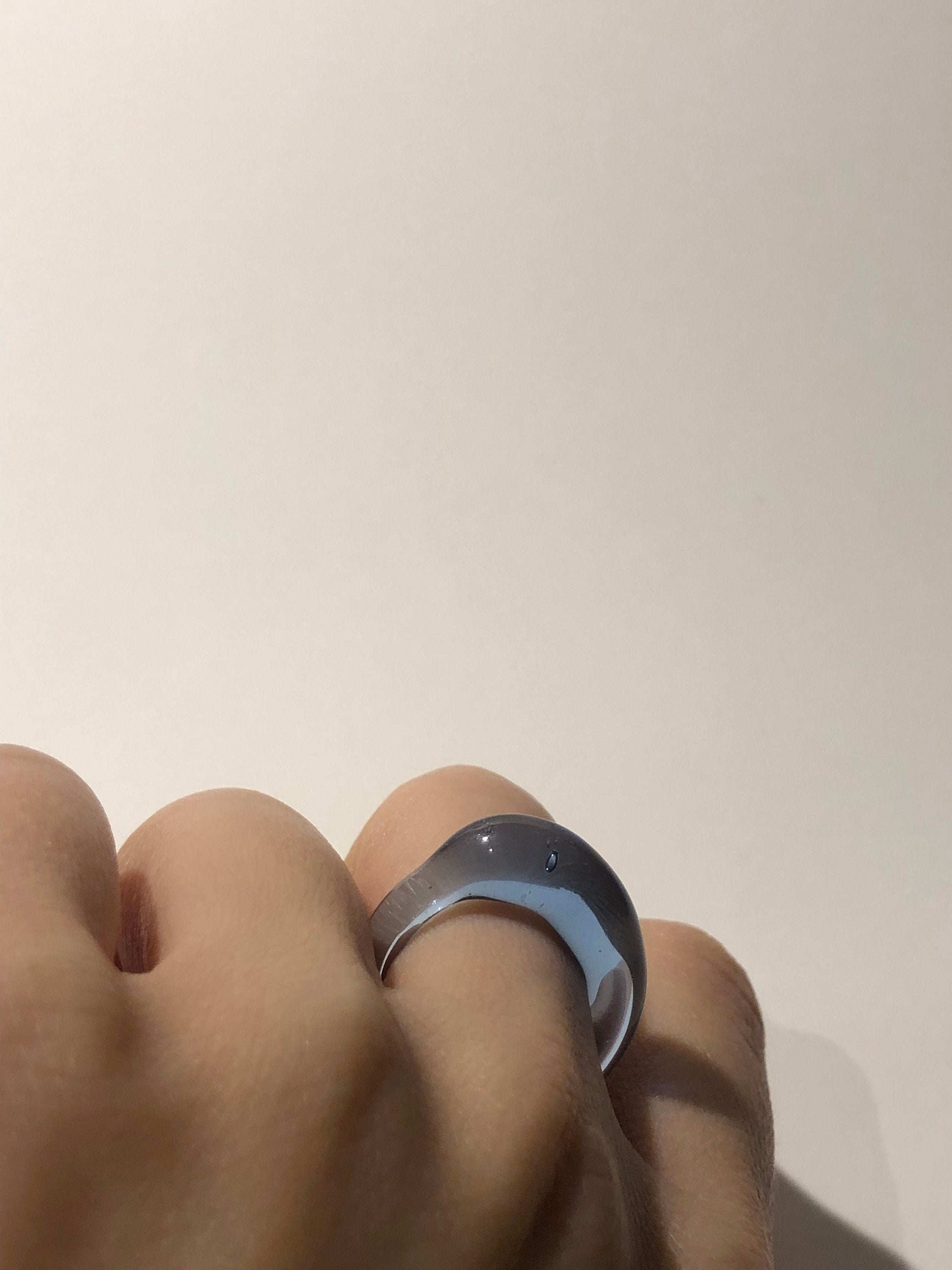 Blue Glass Ring