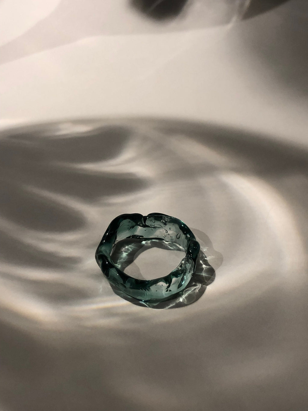 Turquoise Glass Ring