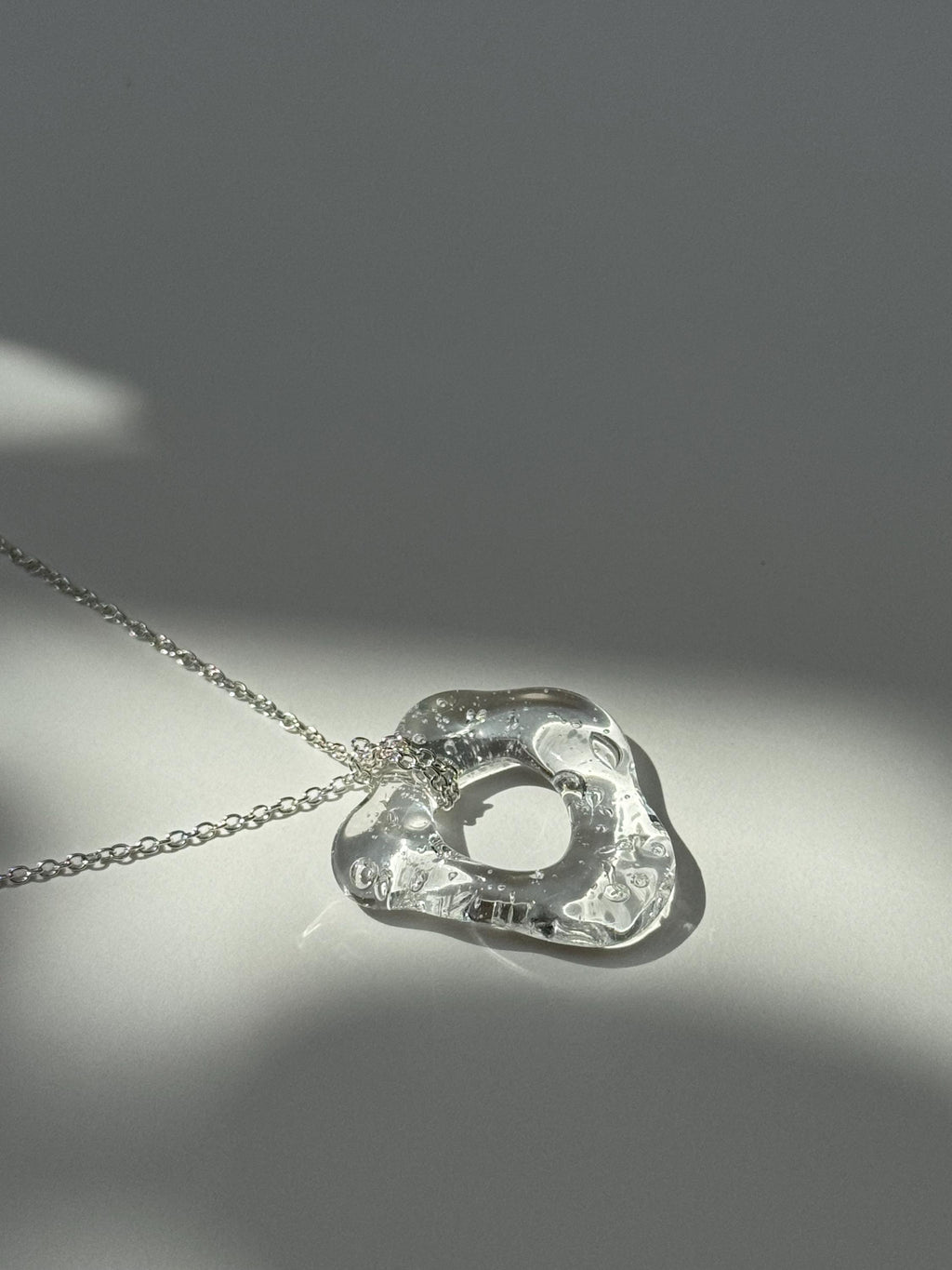Fluid Clear Glass Necklace