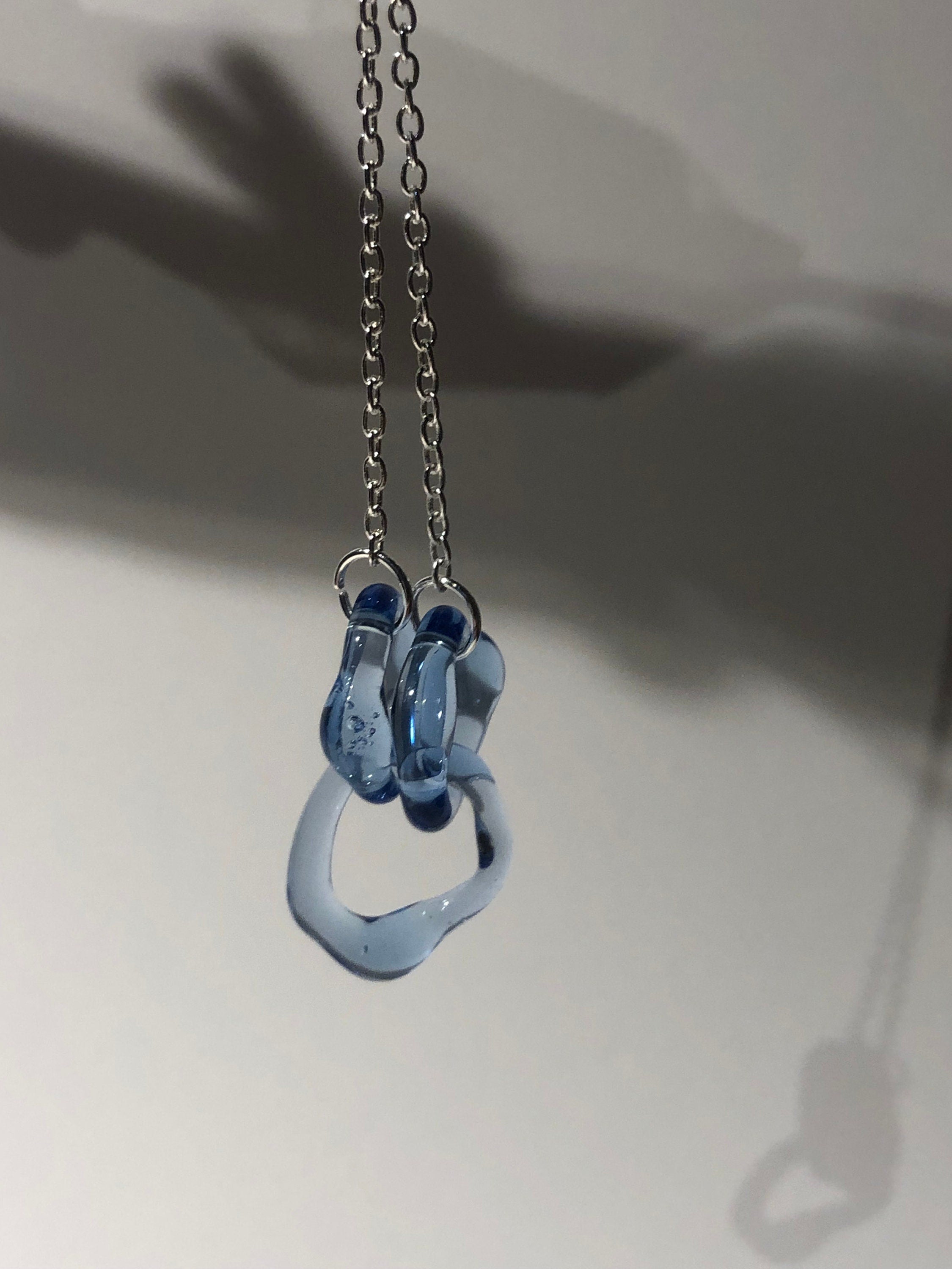 Deep Blue Link Necklace