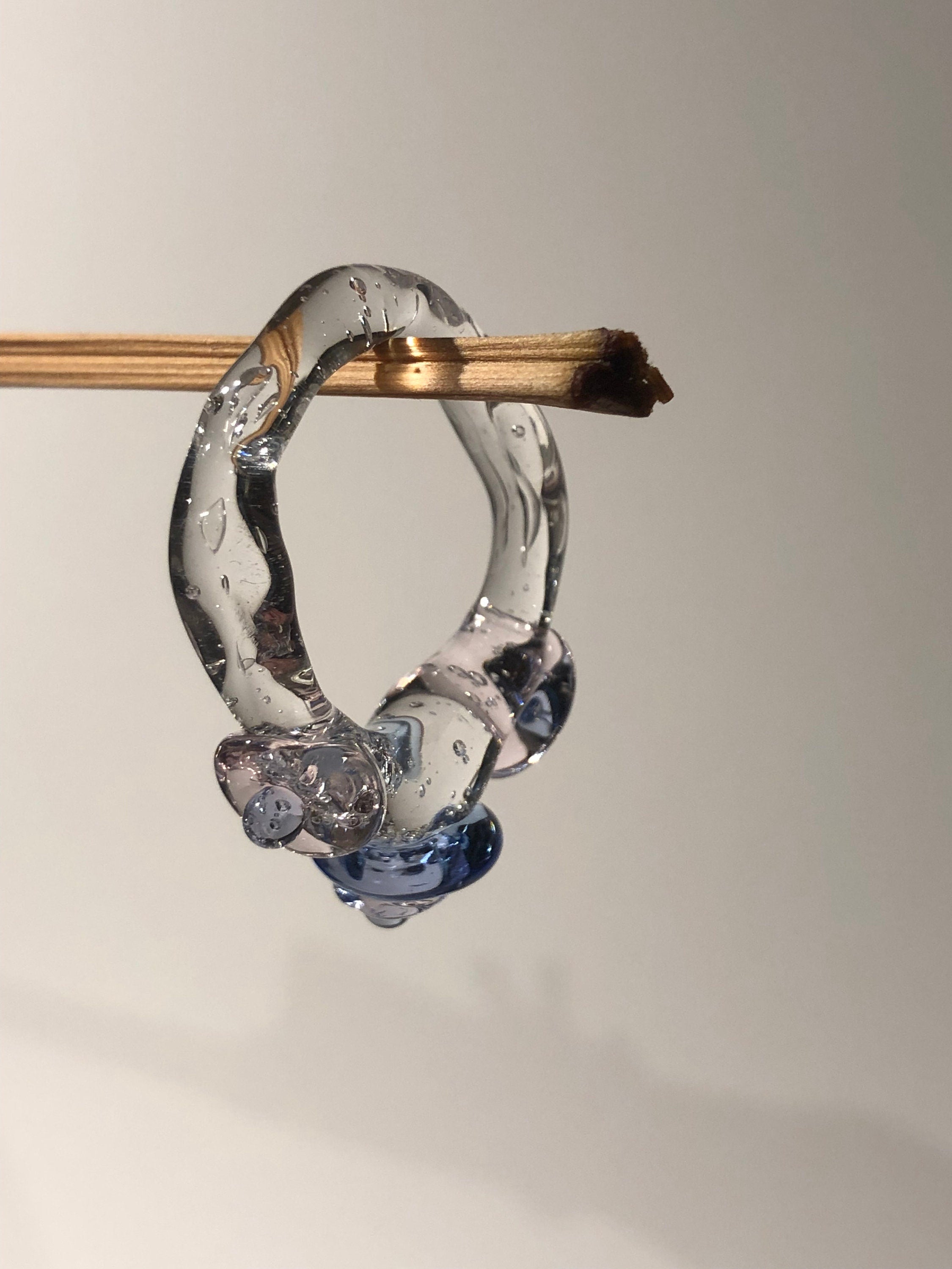 Pebble Stone Glass Ring