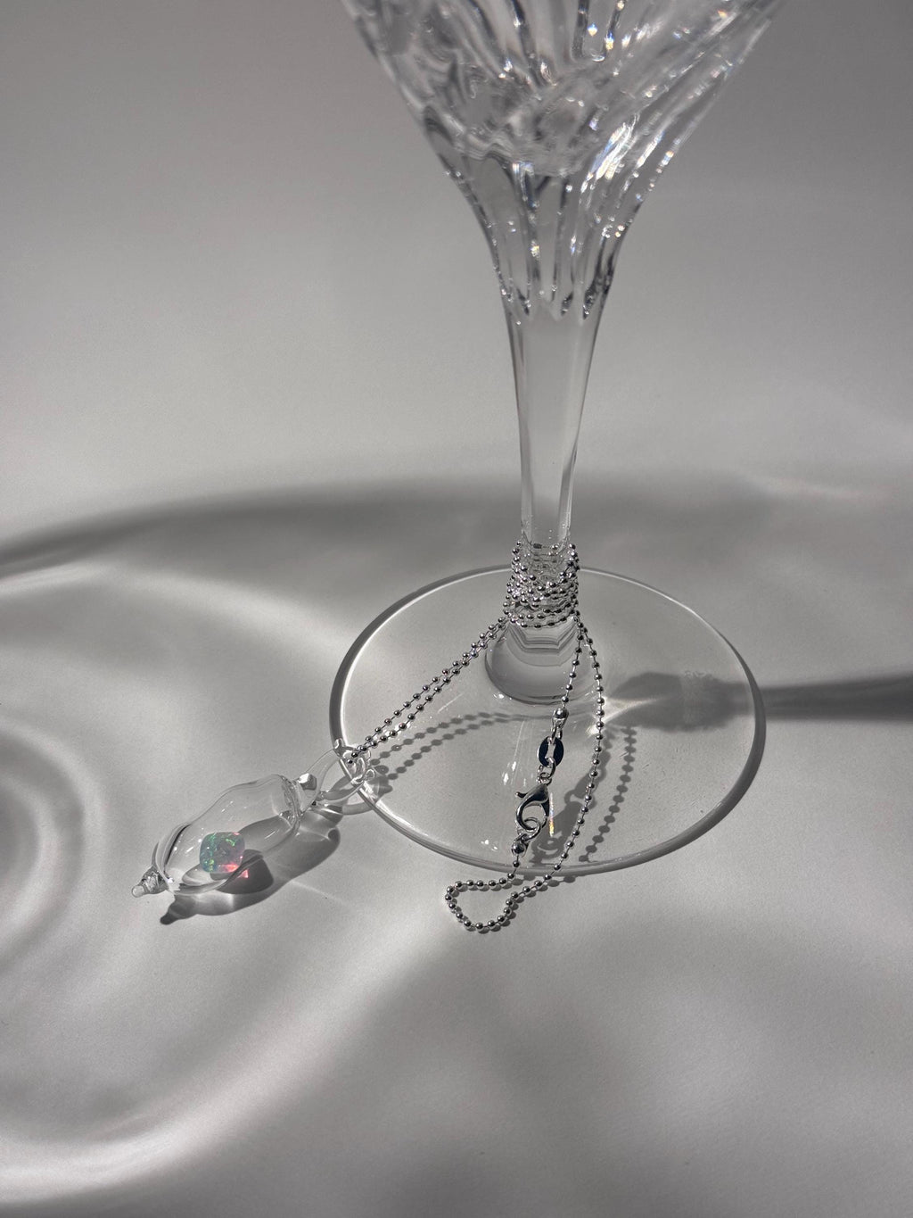Encapsulated Opal Necklace