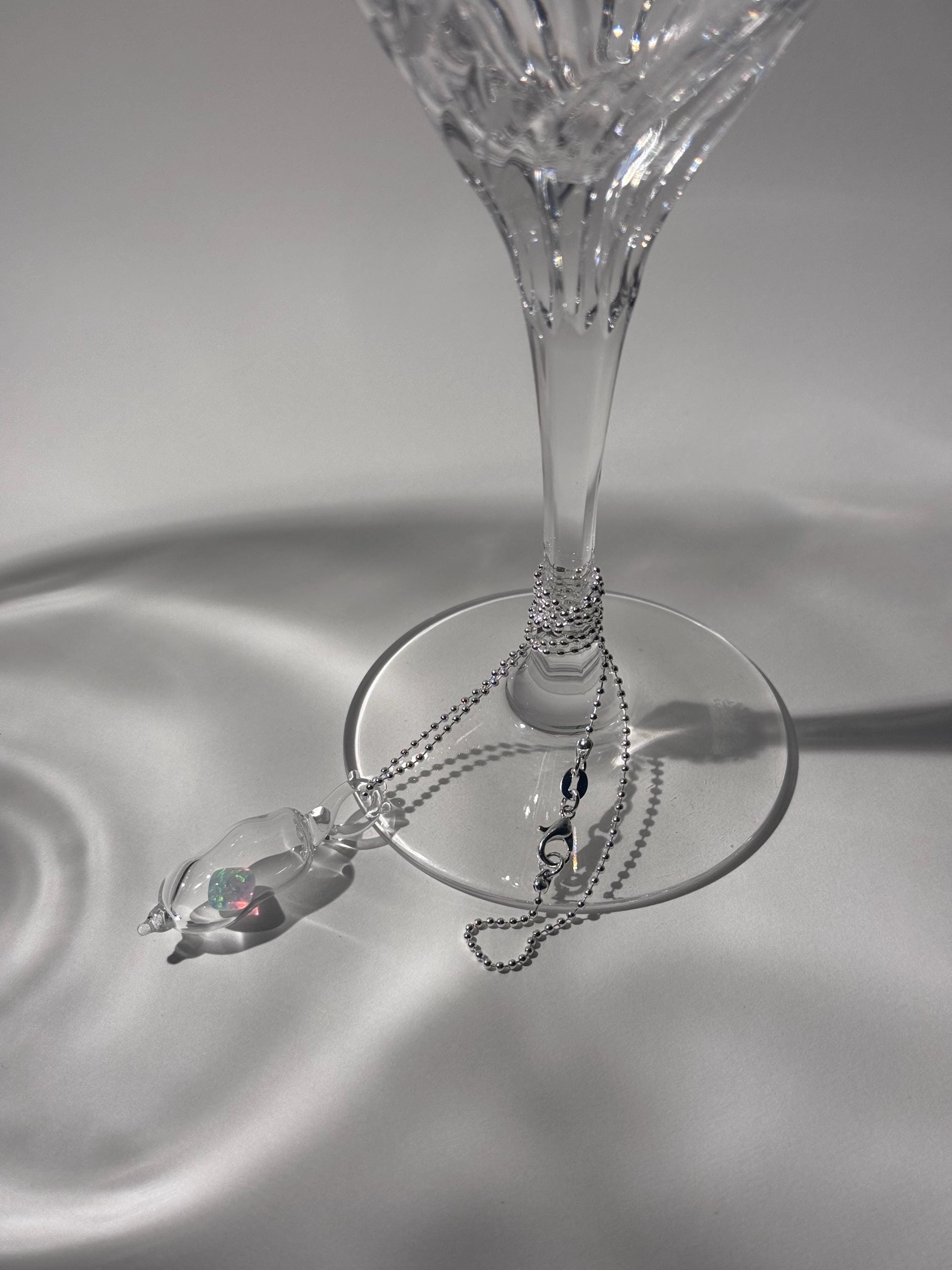 Encapsulated Opal Necklace