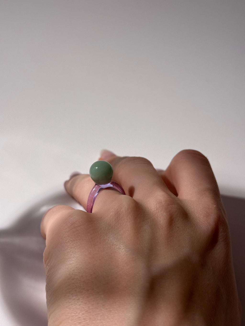 Bubble Gum Glass Ring