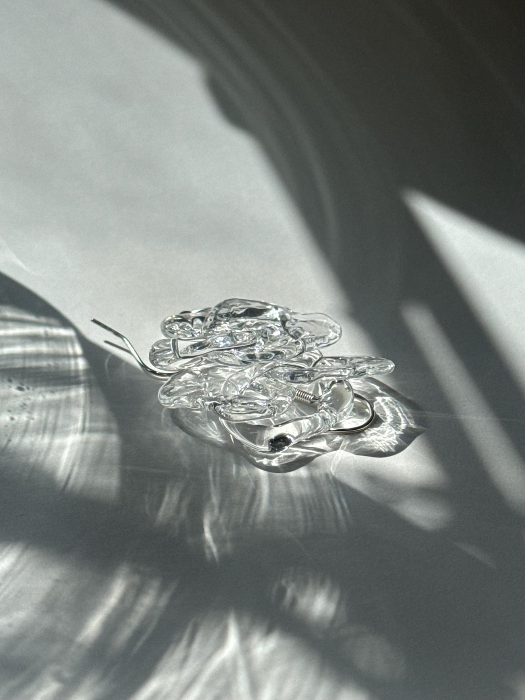 Dazzling Clear Glass Earrings