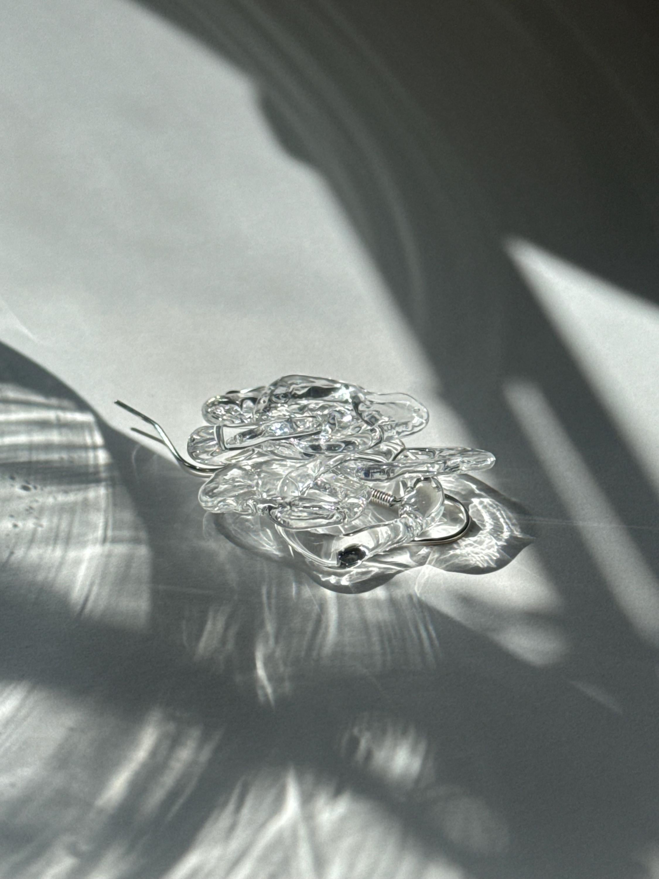 Dazzling Clear Glass Earrings