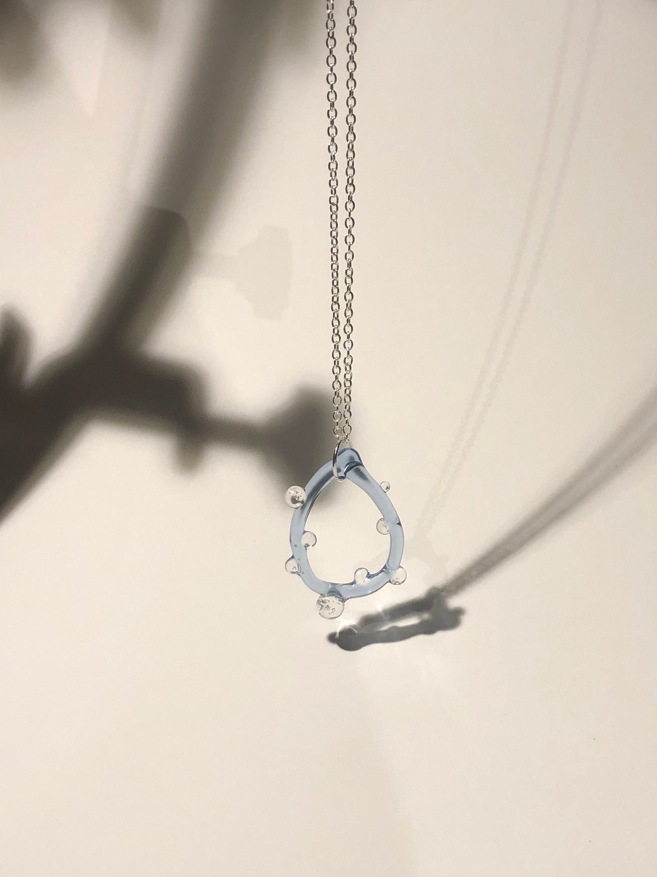 Blue Raindrop Pendant