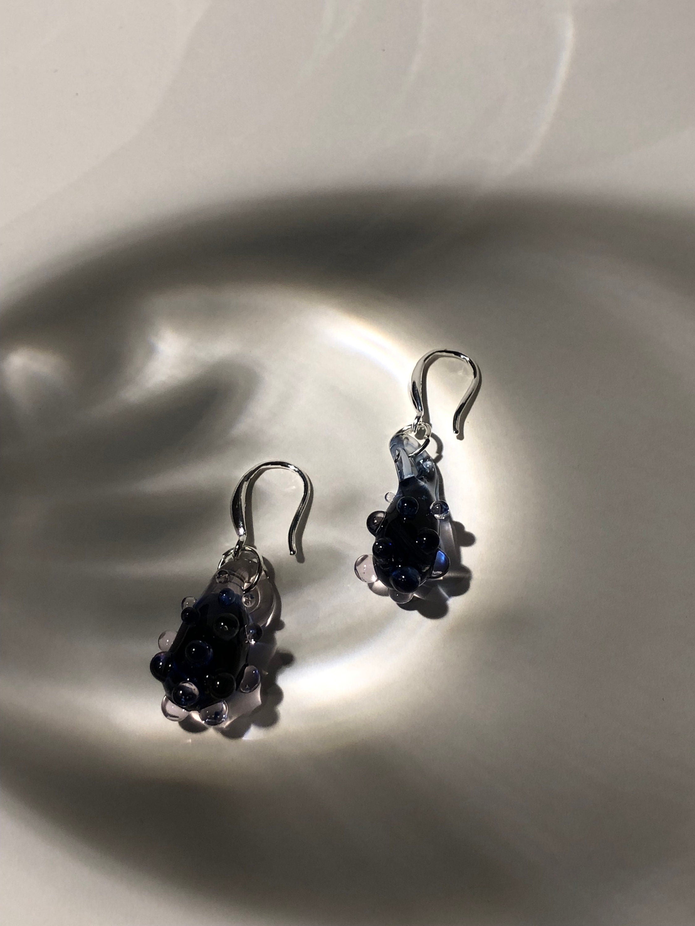 Blue Dew Berry Earrings