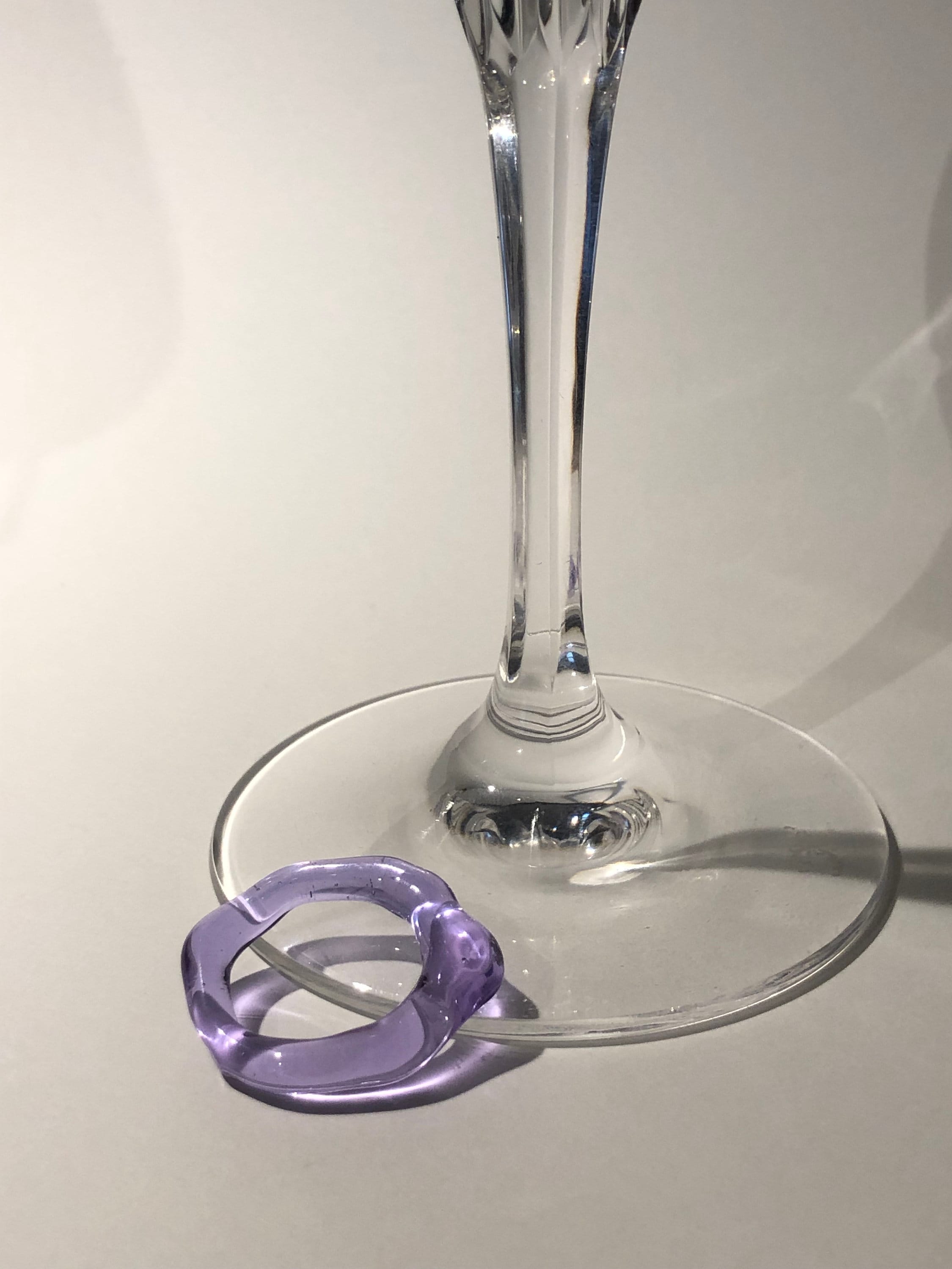 Deep Purple Glass Ring